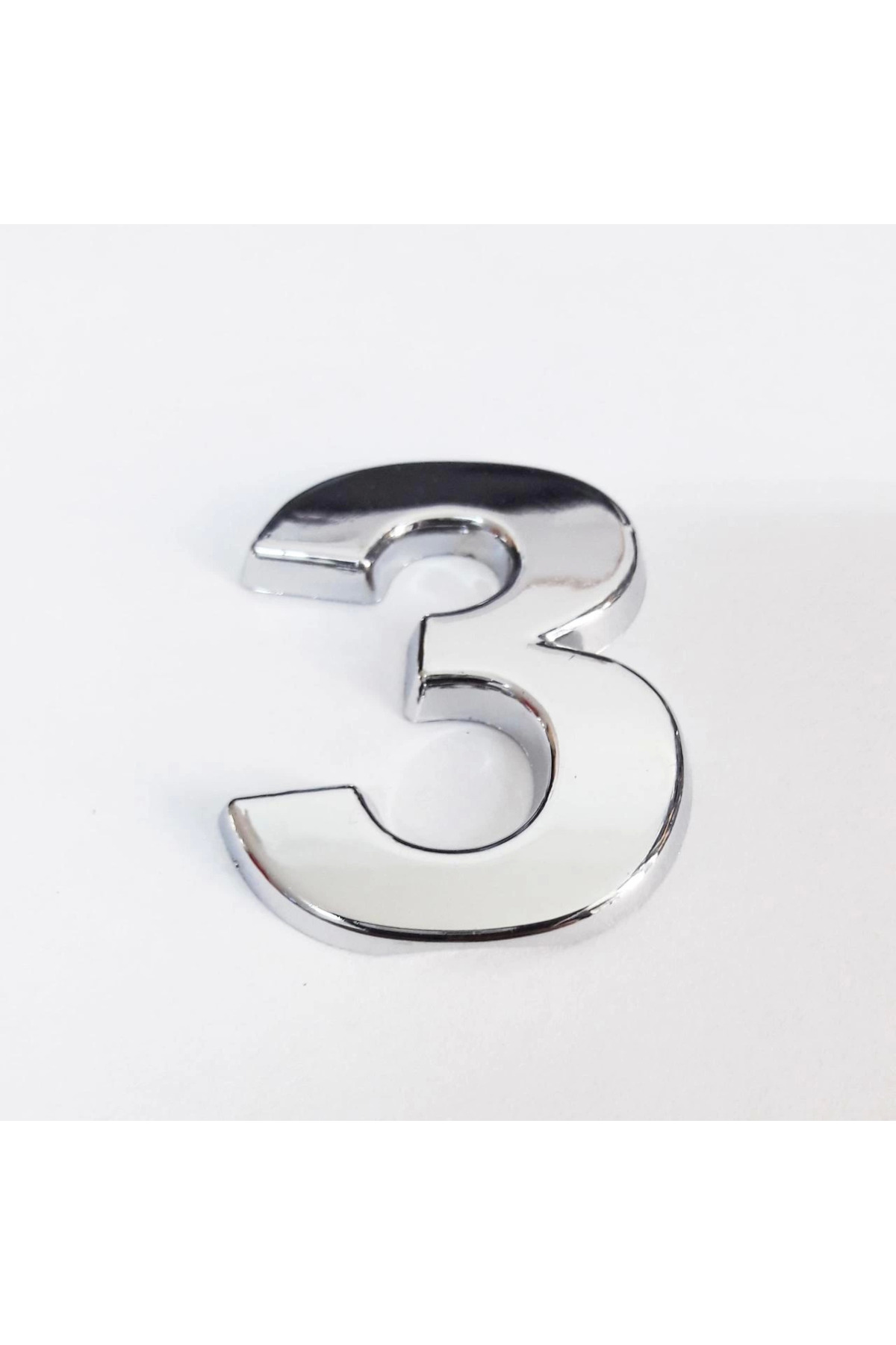 Toptan Bulurum Cemax 3 Rakamı 3,75 Cm Krom Yapışkanlı