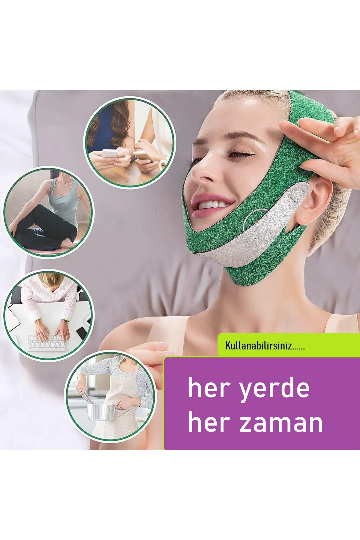 Çene / Yüz inceltme bandı Yüz Liposuction ve Soğuk Lipoliz sonrası yüz maskesi gıdı toparlayıcı Çene / Yüz inceltme bandı Yüz Liposuction ve Soğuk Lipoliz sonrası yüz maskesi gıdı toparlayıcı