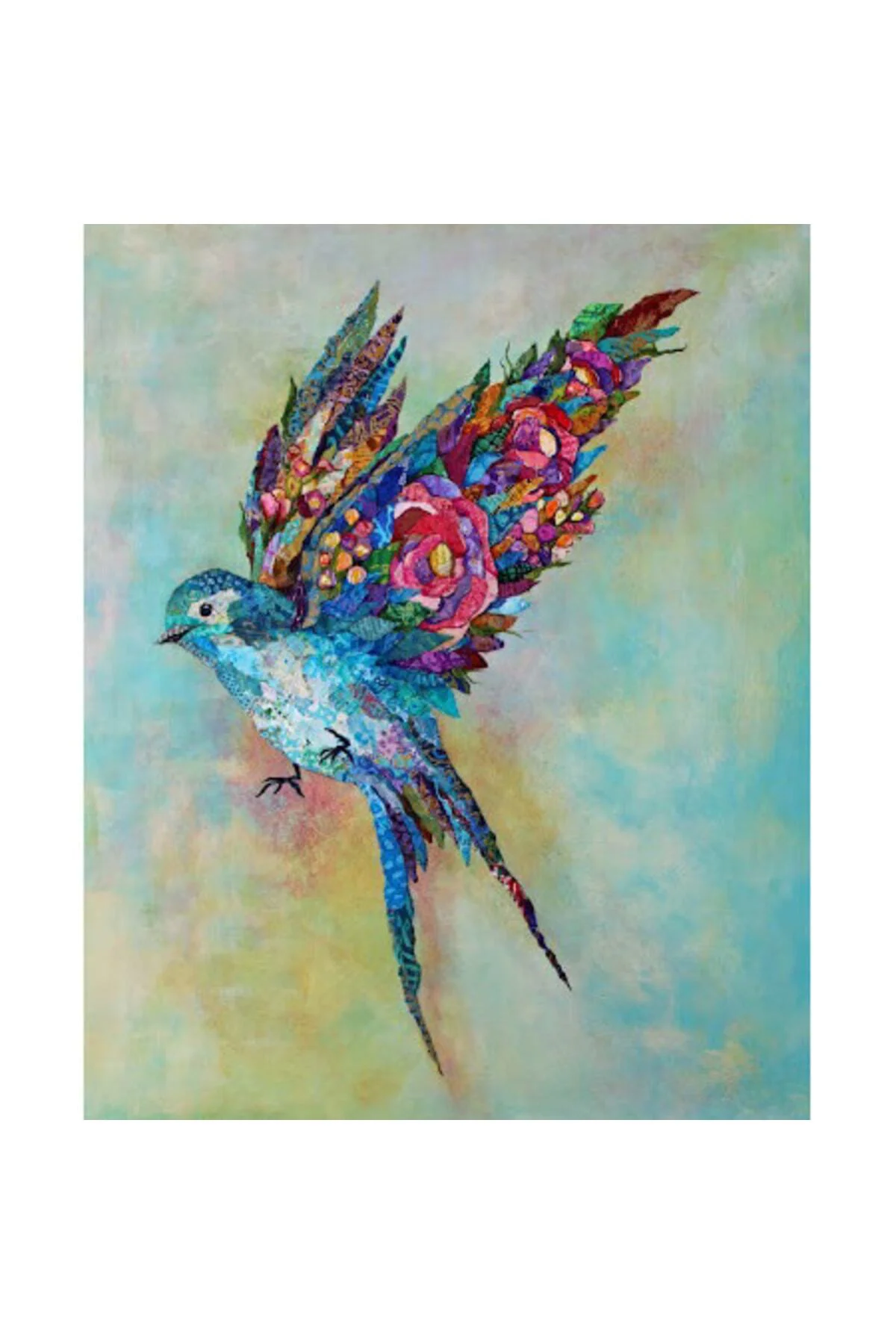 Cennet Kuşu Sayılarla Boyama Seti Kasnaklı 90 X 110 Cm