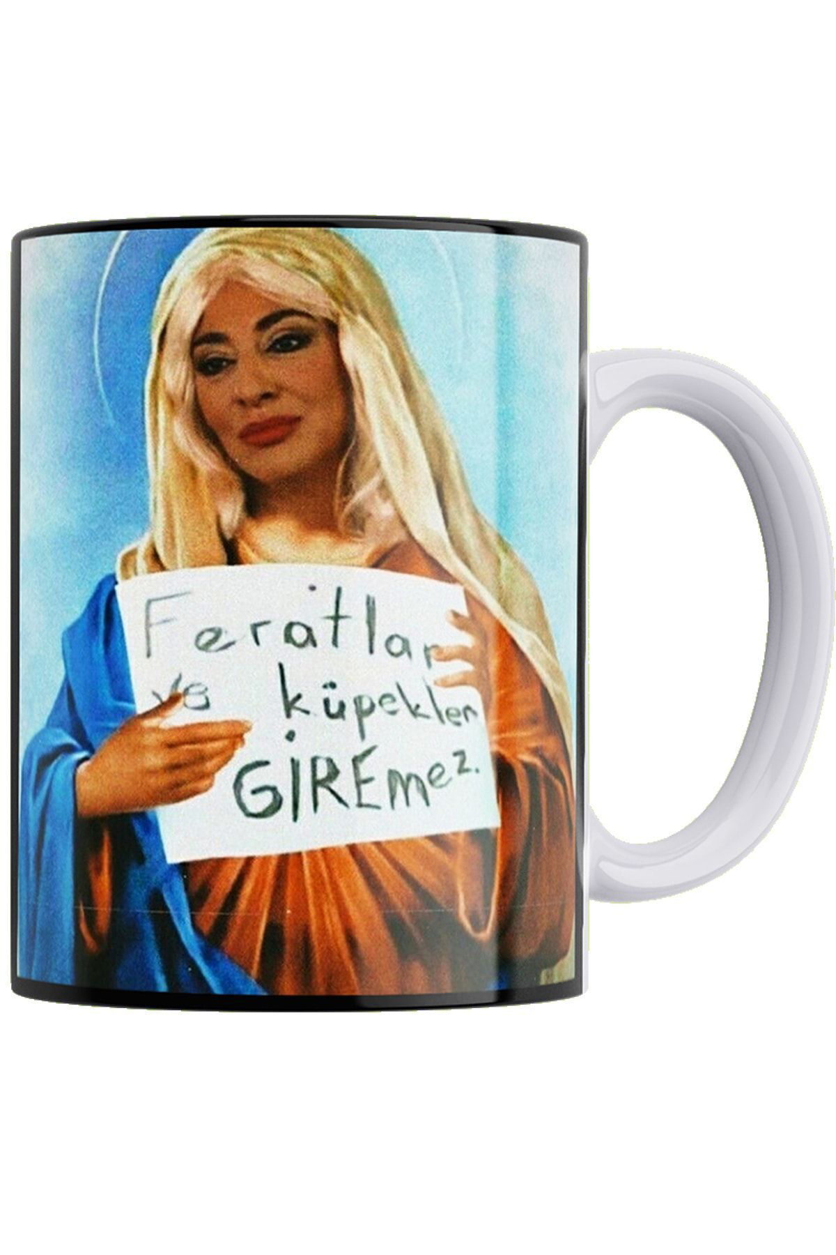 Remonz Cennet Mahallesi Serisi Pembe Baskılı Porselen Kupa