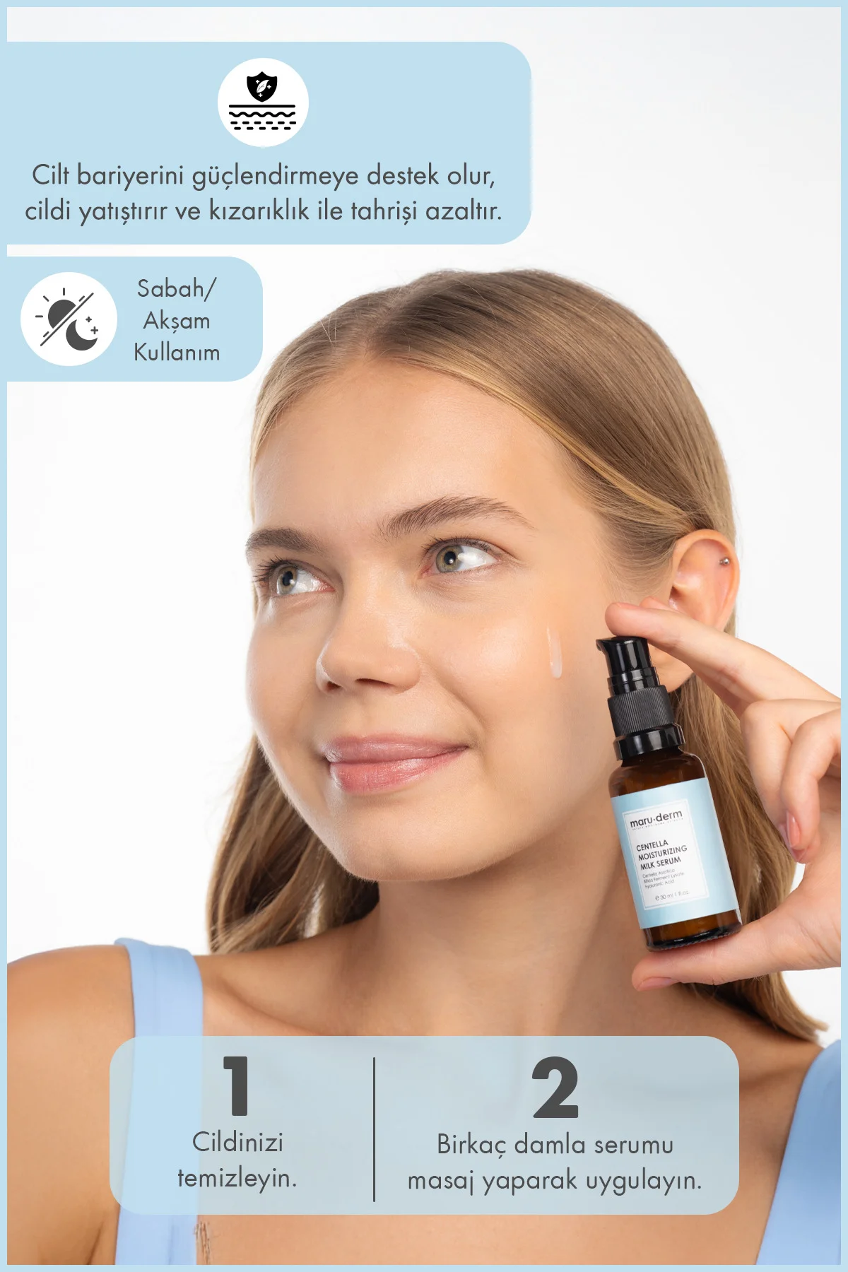 Centella Asiatica Yatıştırıcı Nemlendirici Milk Serum 30 ML