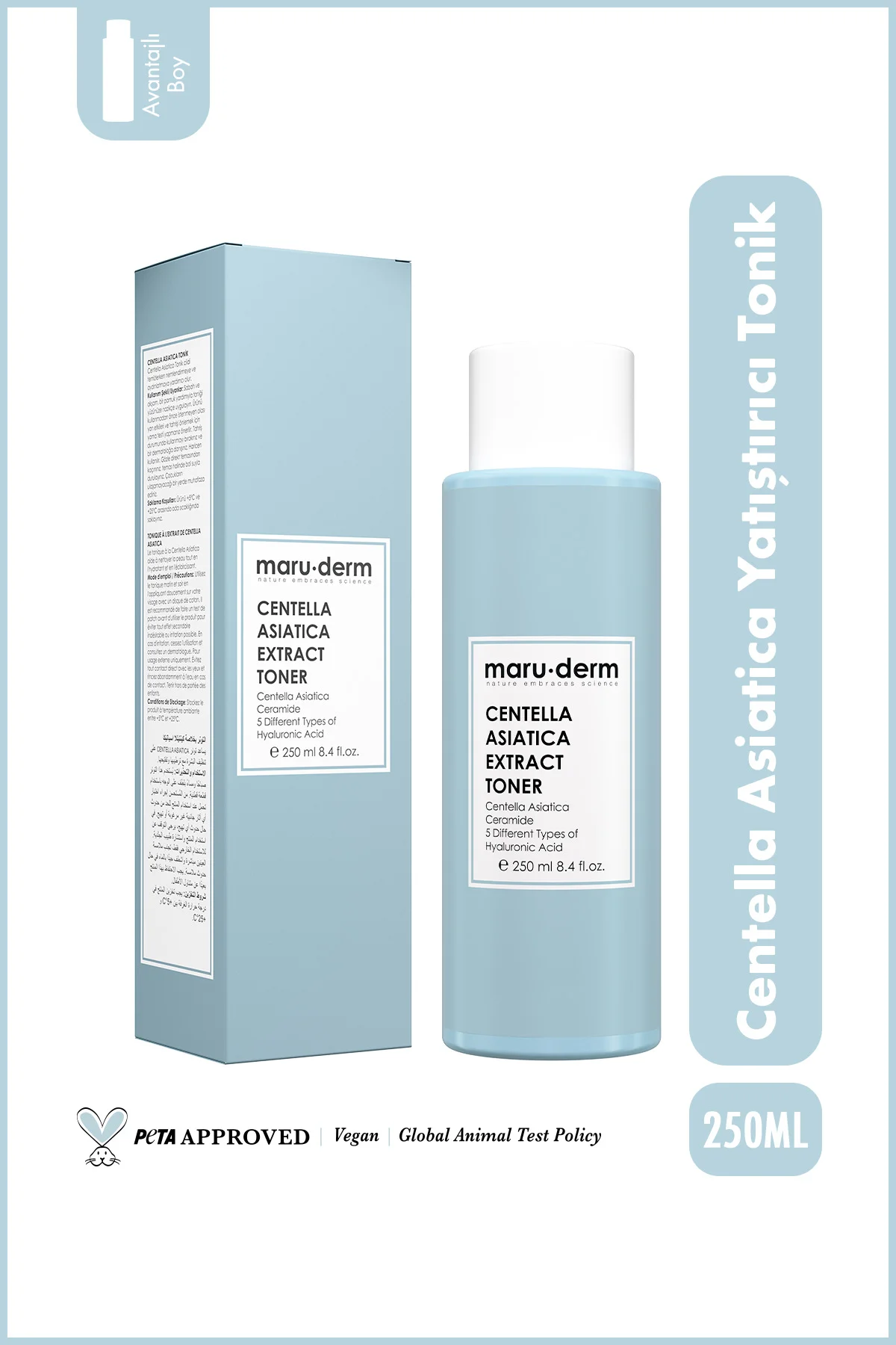 Centella Asiatica Yatıştırıcı & Ceramide Nemlendirici Cica Tonik 