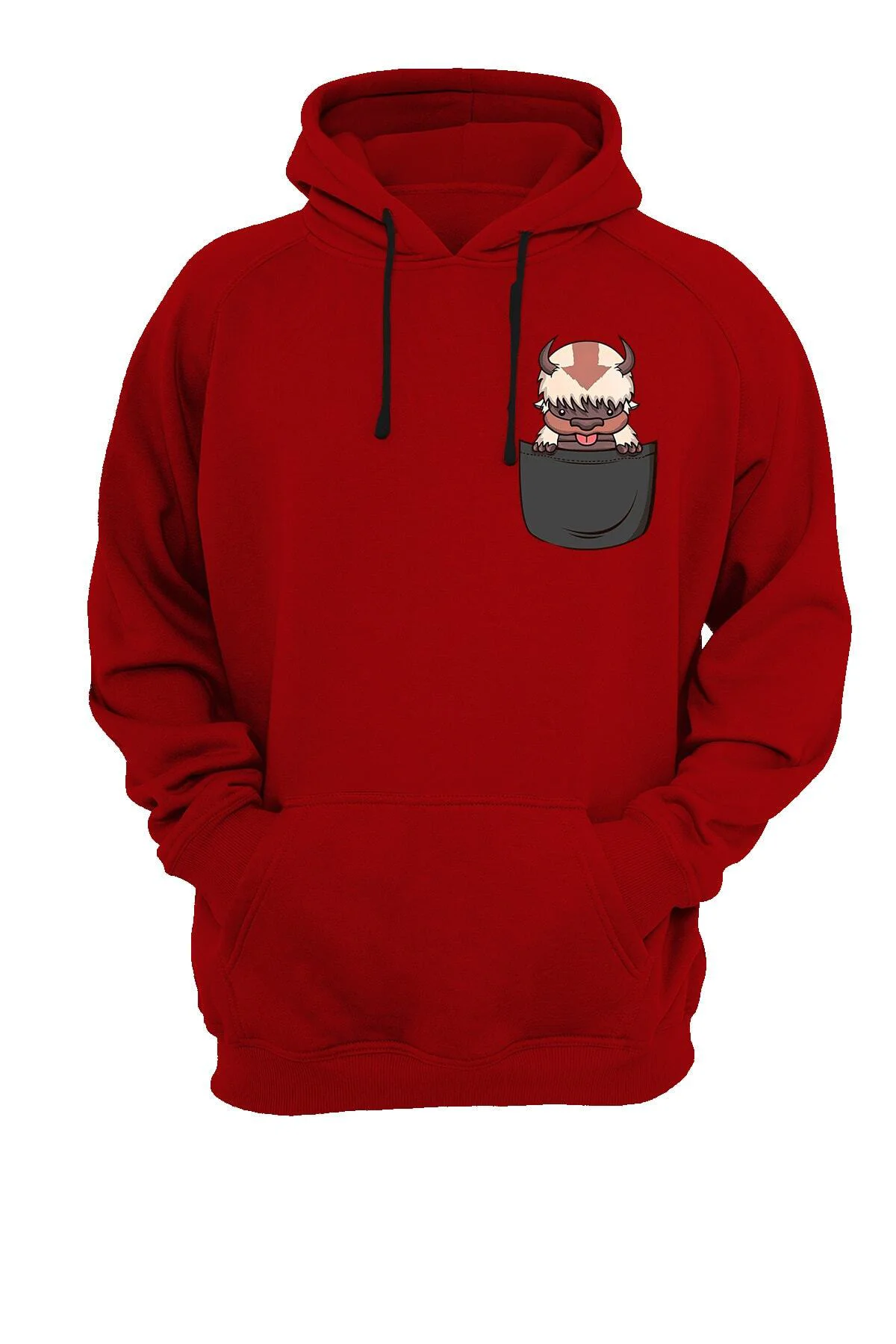Cep Avatar Baskılı Fermuarsız Kapüşonlu Sweatshirt