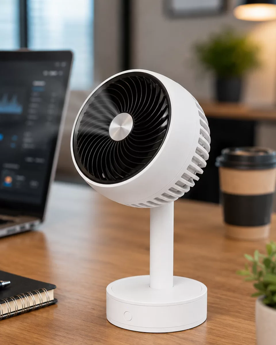 Cep Boy Hafif Tasarımlı Güçlü Pervaneli Mini Fan - 3 Hızlı Mod, Sessiz Motor ve Kablosuz Kullanım
