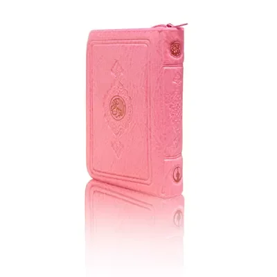 Cep Boy Kur'an-ı Kerim (Pembe Renk, Kılıflı, Mühürlü)