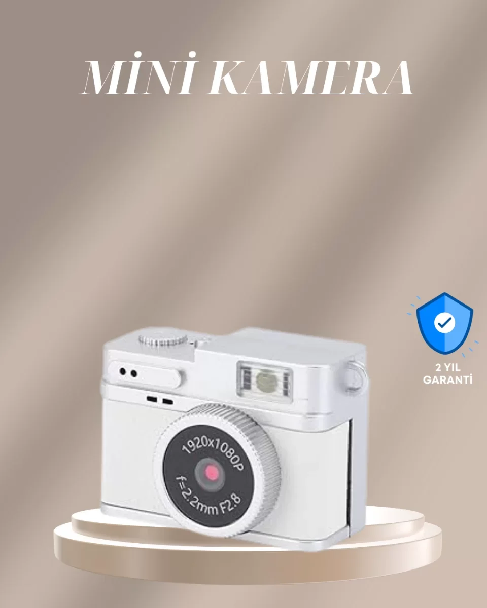 Cep Boy Vintage Dijital Kamera LED Destekli Full HD Video - Lisinya