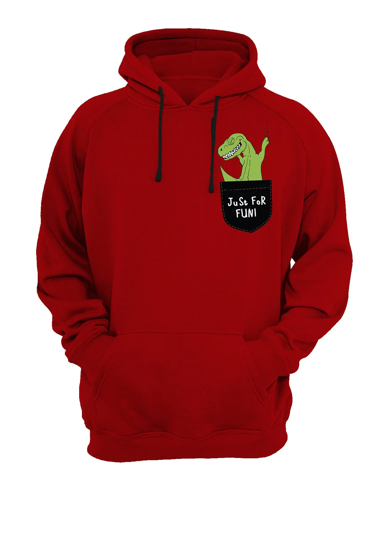 Cep Dinazor Baskılı Fermuarsız Kapüşonlu Sweatshirt