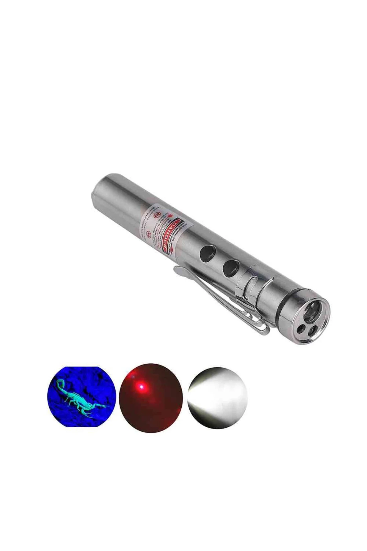 Cep Feneri + Ultraviyole + Lazer Watton Wt-170 Siyah