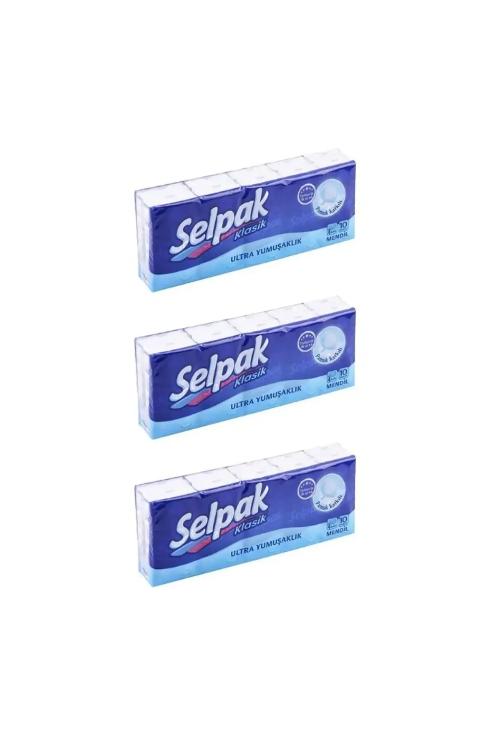 - CEP MENDİLİ KLASİK ULTRA YUMUŞAK 10LU - 3 PAKET