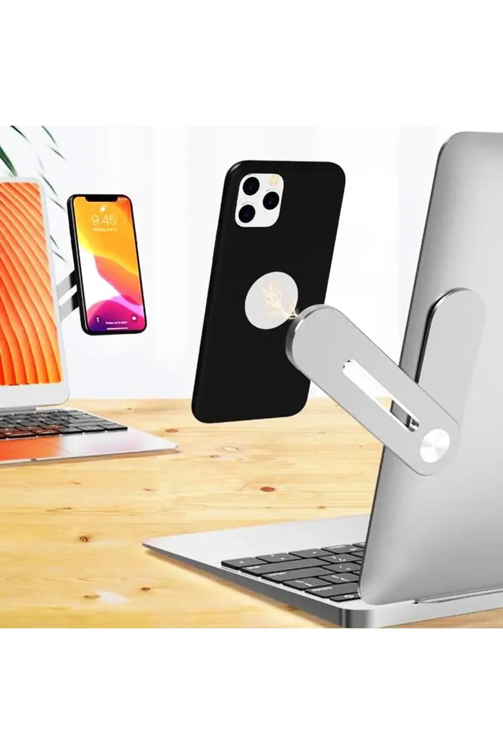 Cep Telefonu için Telefon Çoklu Ekran Yan Desteği Ayarlanabilir T