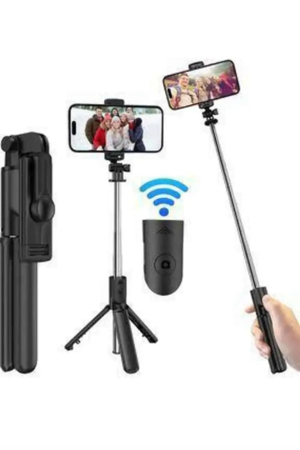 Cep Telefonu Tripod Standı Manyetik Selfie Sopa Bluetooth Uzaktan