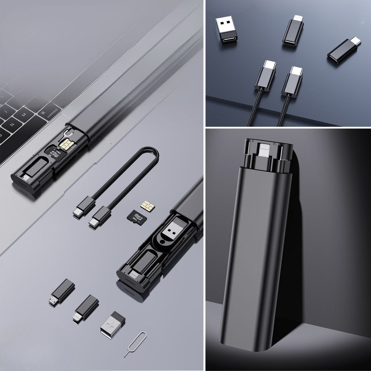 Cep Tipi 60W Bas Aç Type-C,İphone Şarj,Micro USB Hızlı Şarj Data