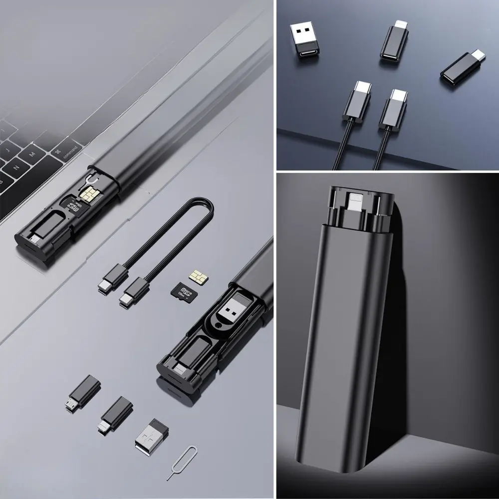 Cep Tipi 60W Bas Aç Type-C,İphone Şarj,Micro USB Hızlı Şarj Data 