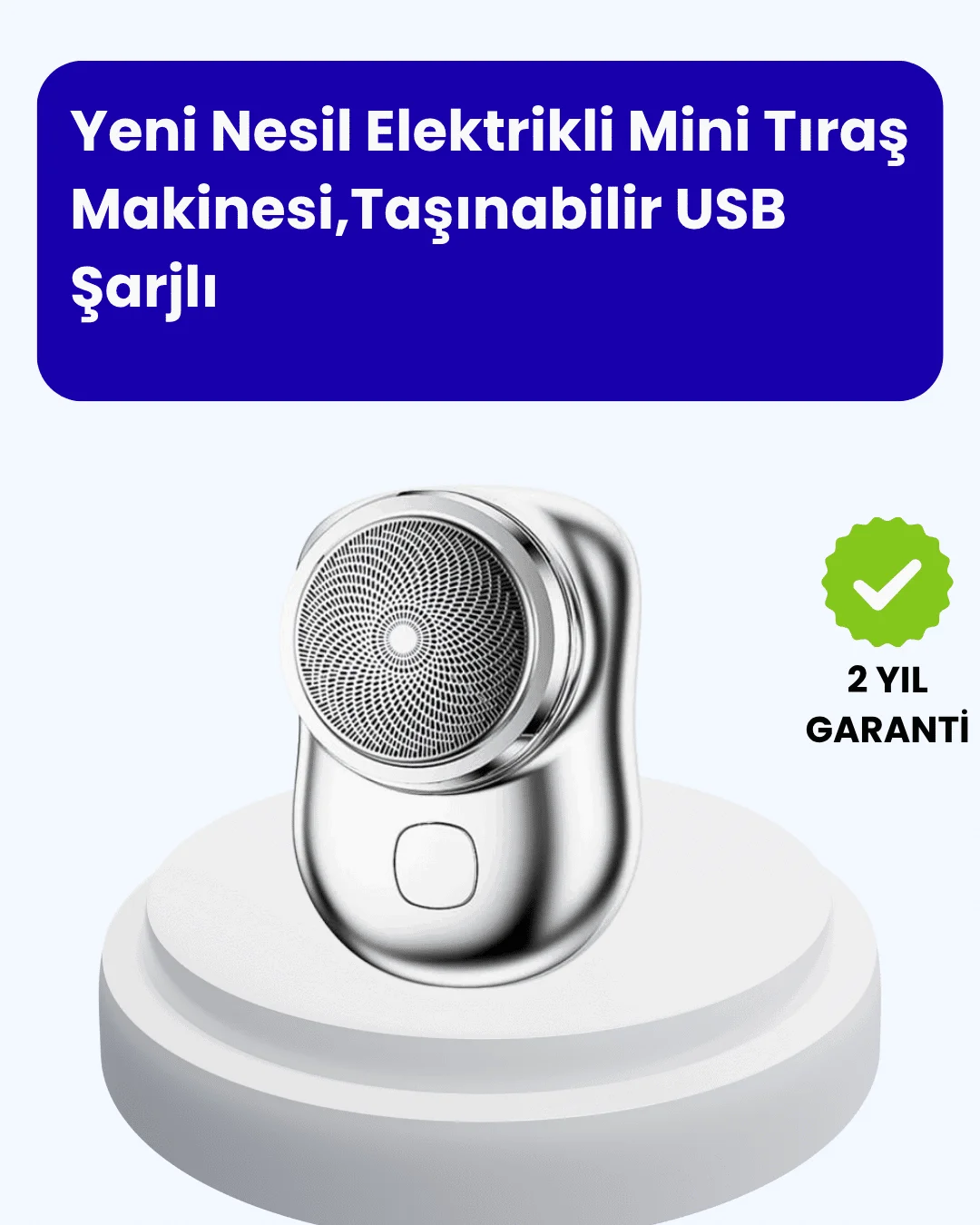 Cep Tipi Elektrikli Tıraş Makinesi – Güçlü, Sessiz, Su Geçirmez ve Ultra Taşınabilir