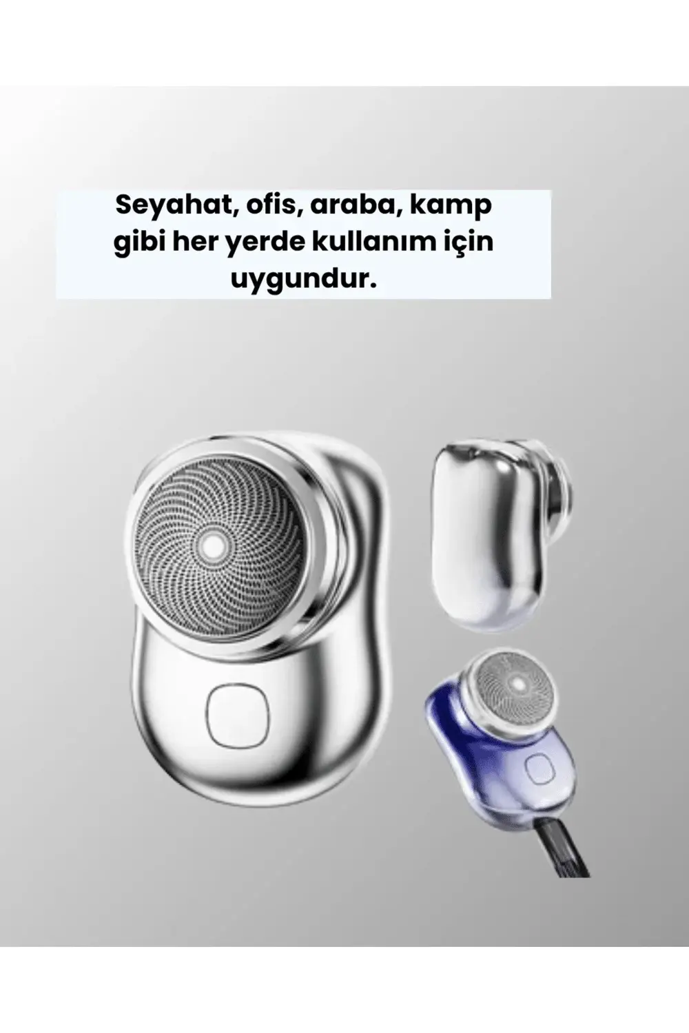 Cep Tipi Elektrikli Tıraş Makinesi – Güçlü, Sessiz, Su Geçirmez v