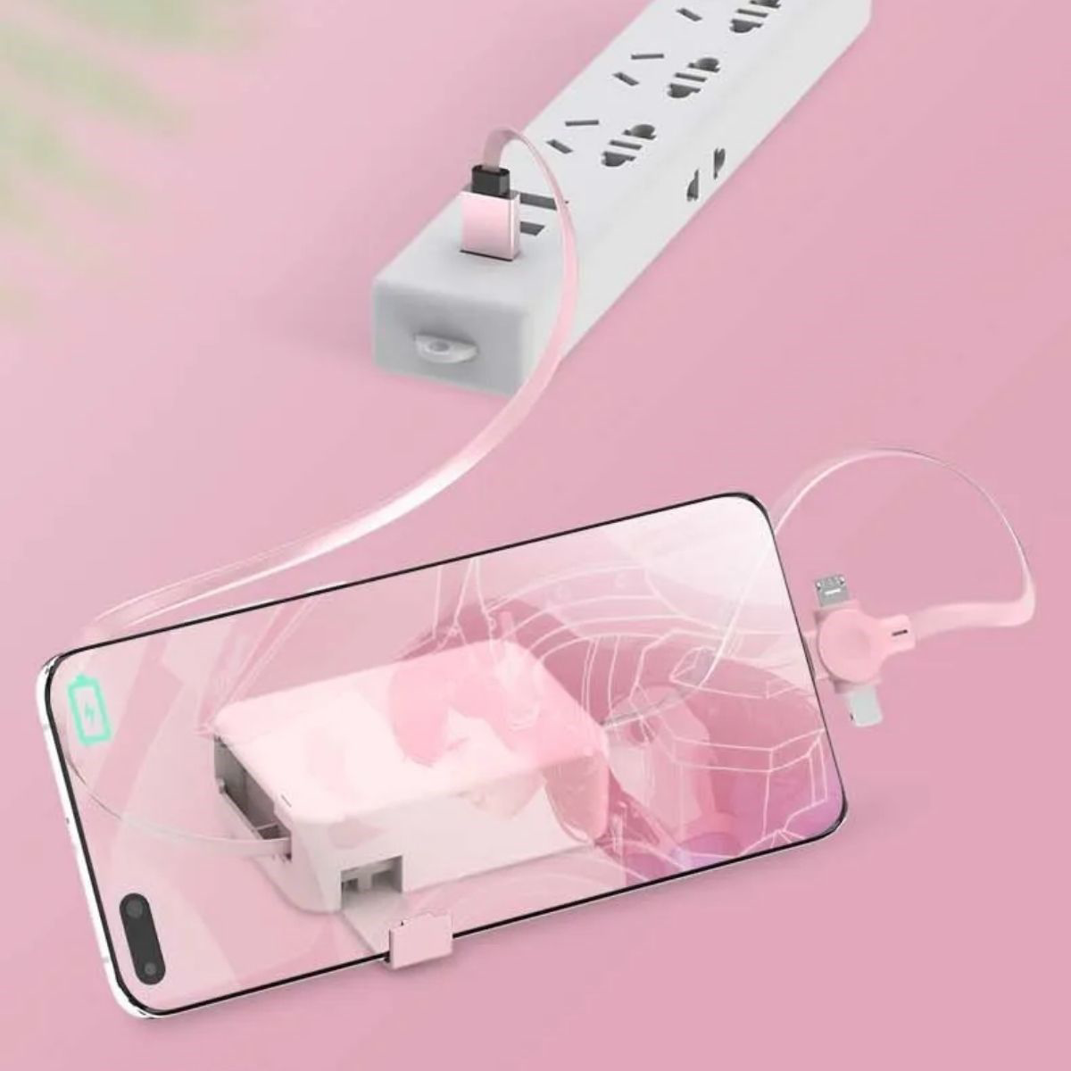 Cep Tipi Telefon Tutuculu Makaralı Uzayıp Kısalabilen 3'ü 1 Arada
