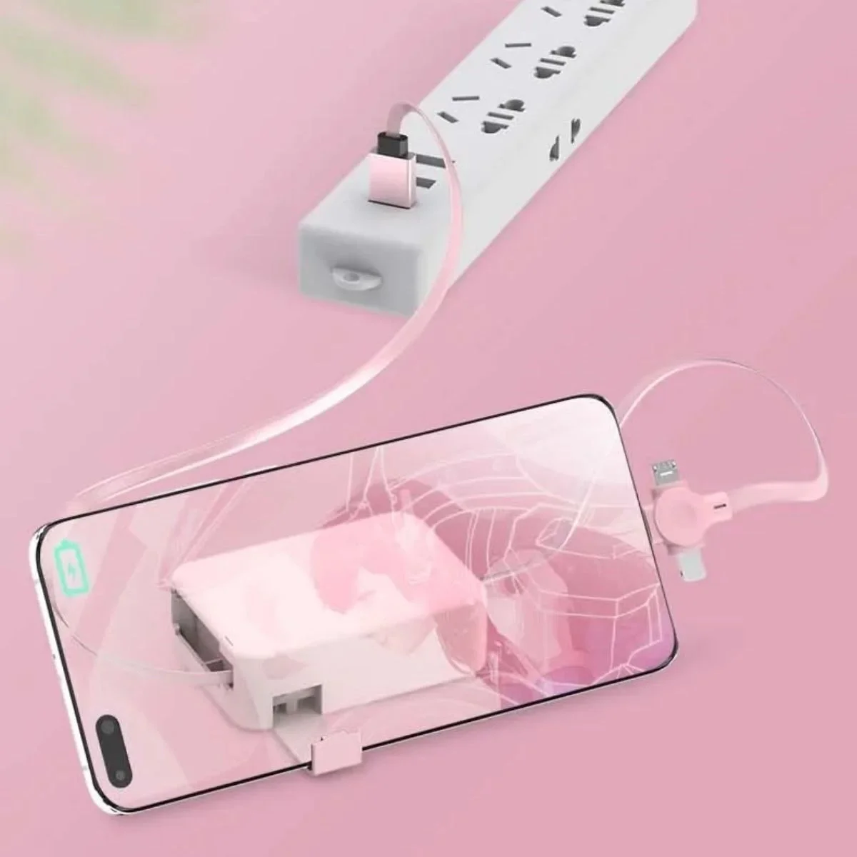 Cep Tipi Telefon Tutuculu Makaralı Uzayıp Kısalabilen 3'ü 1 Arada USB Şarj Kablosu Fiyatı, Yorumları ve Özellikleri