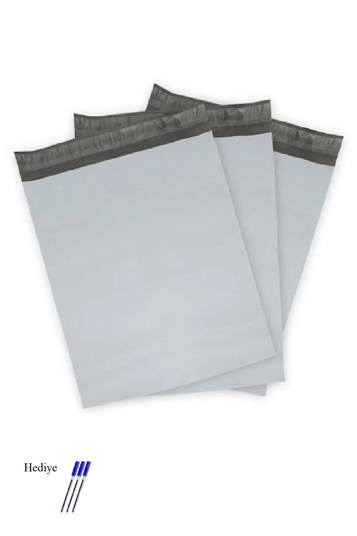Just Cheap Store Cepsiz Küçük Boy Kargo Poşeti 24X30+5 Cm - 200 Adet (40+40=80 Mik