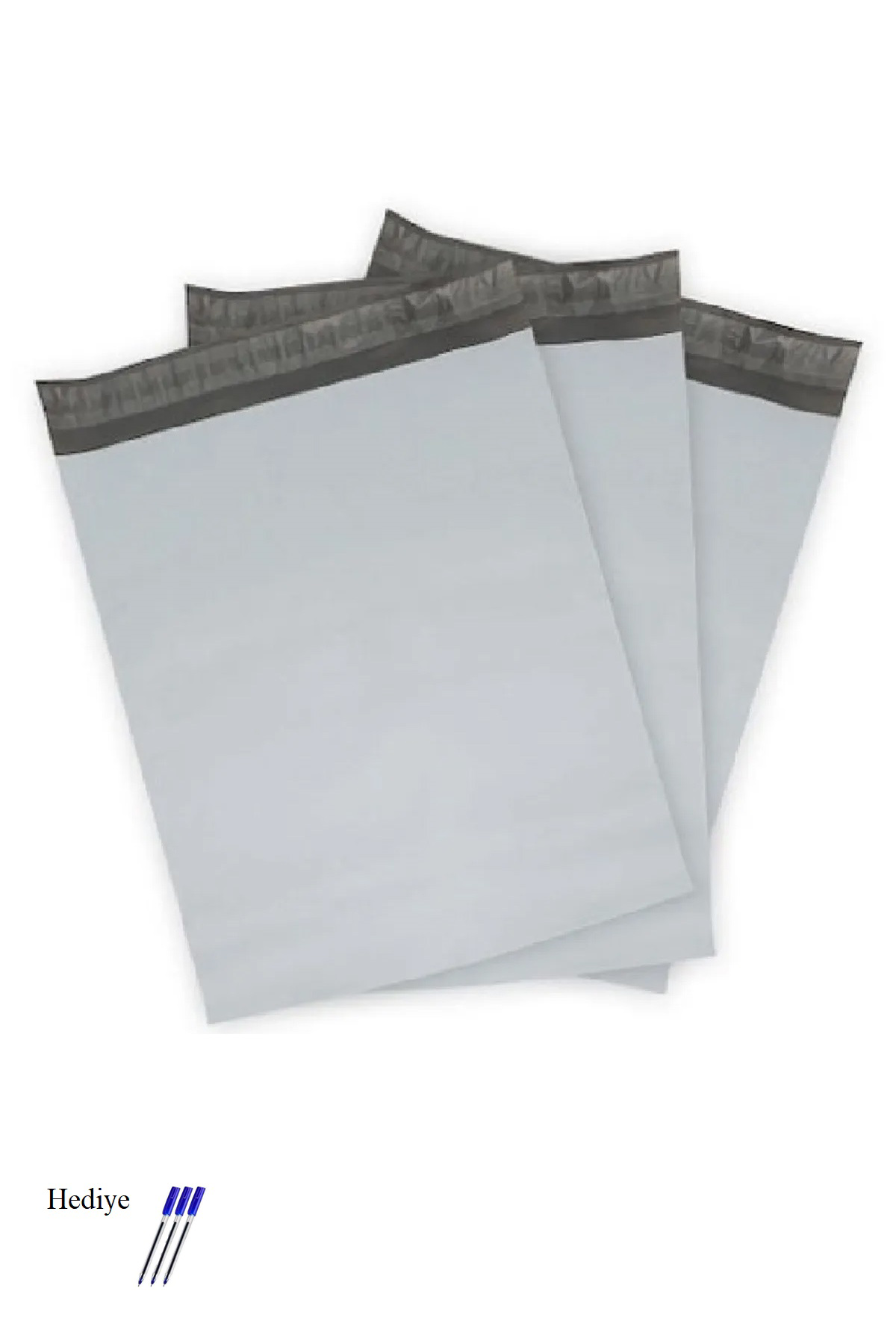 Just Cheap Store Cepsiz Küçük Boy Kargo Poşeti 24X30+5 Cm - 100 Adet (40+40=80 Mik