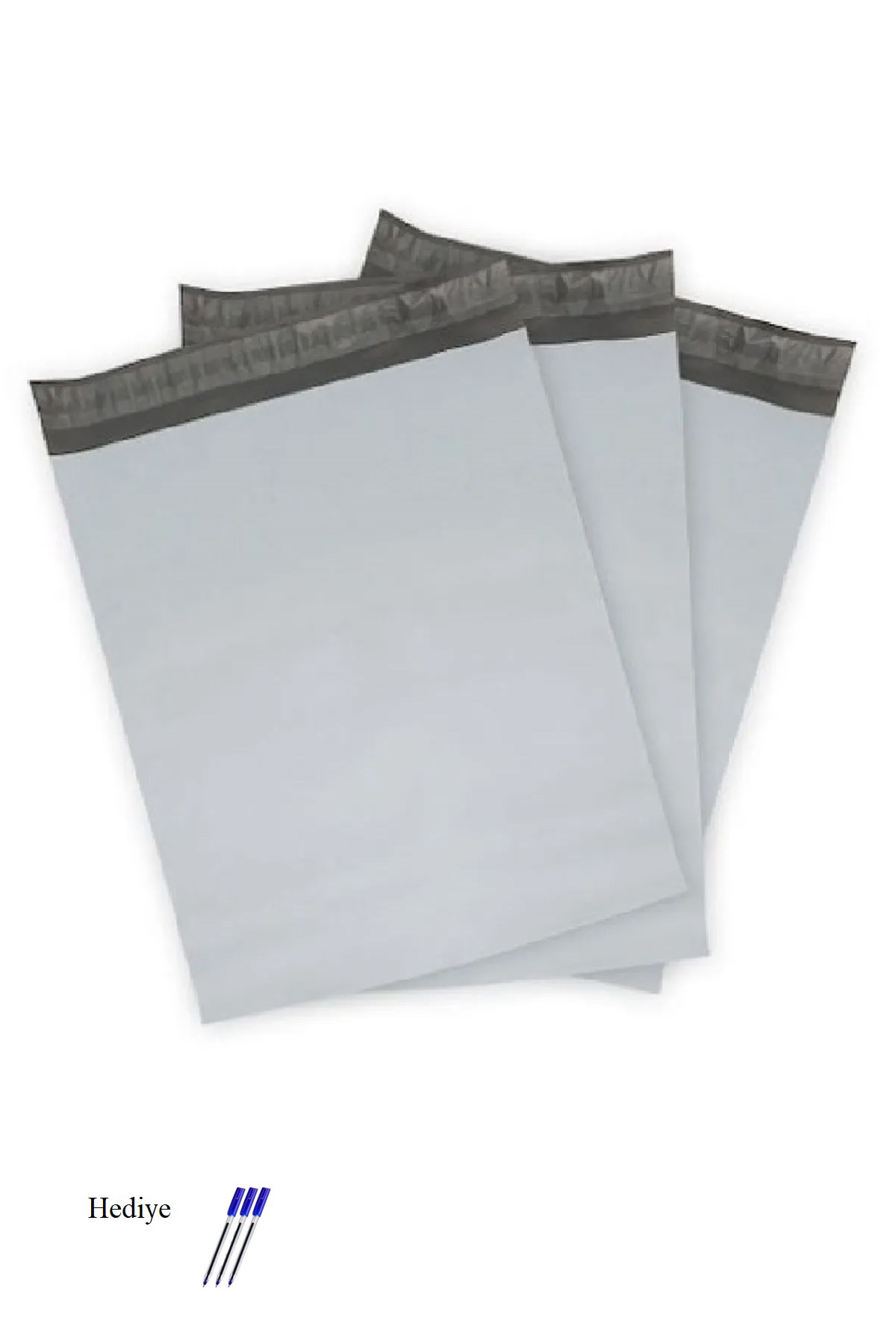Just Cheap Store Cepsiz Orta Boy Kargo Poşeti 30X37+5 Cm - 200 Adet (40+40=80 Mikr