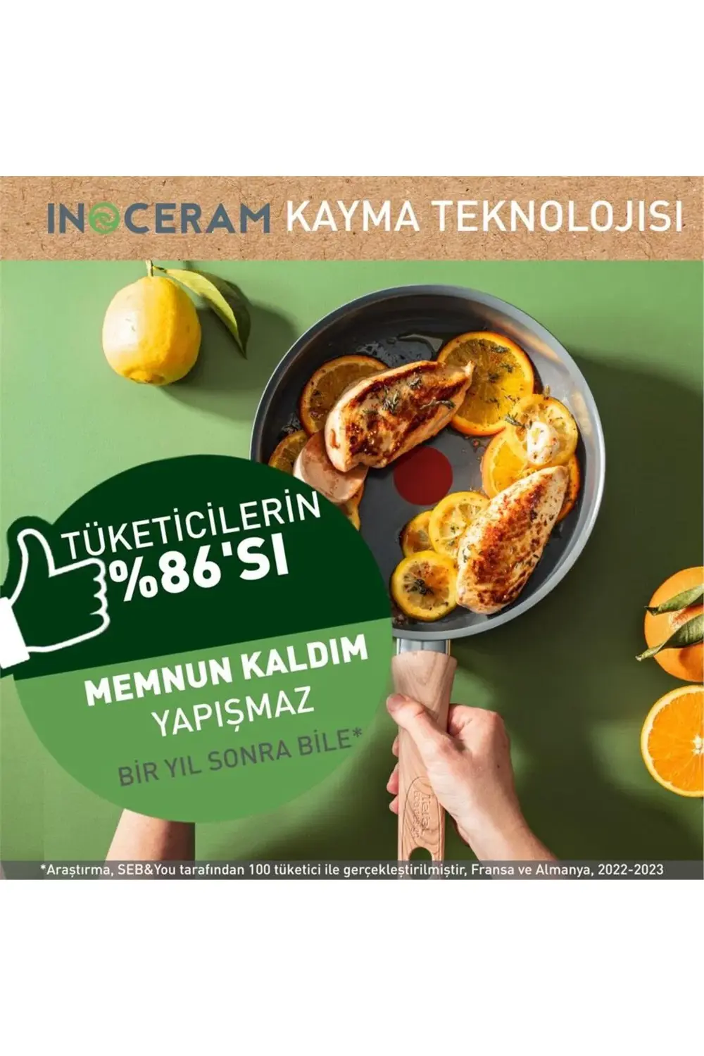 Ceramic Renew Seramik Kaplama Kısa Tencere - 24 cm