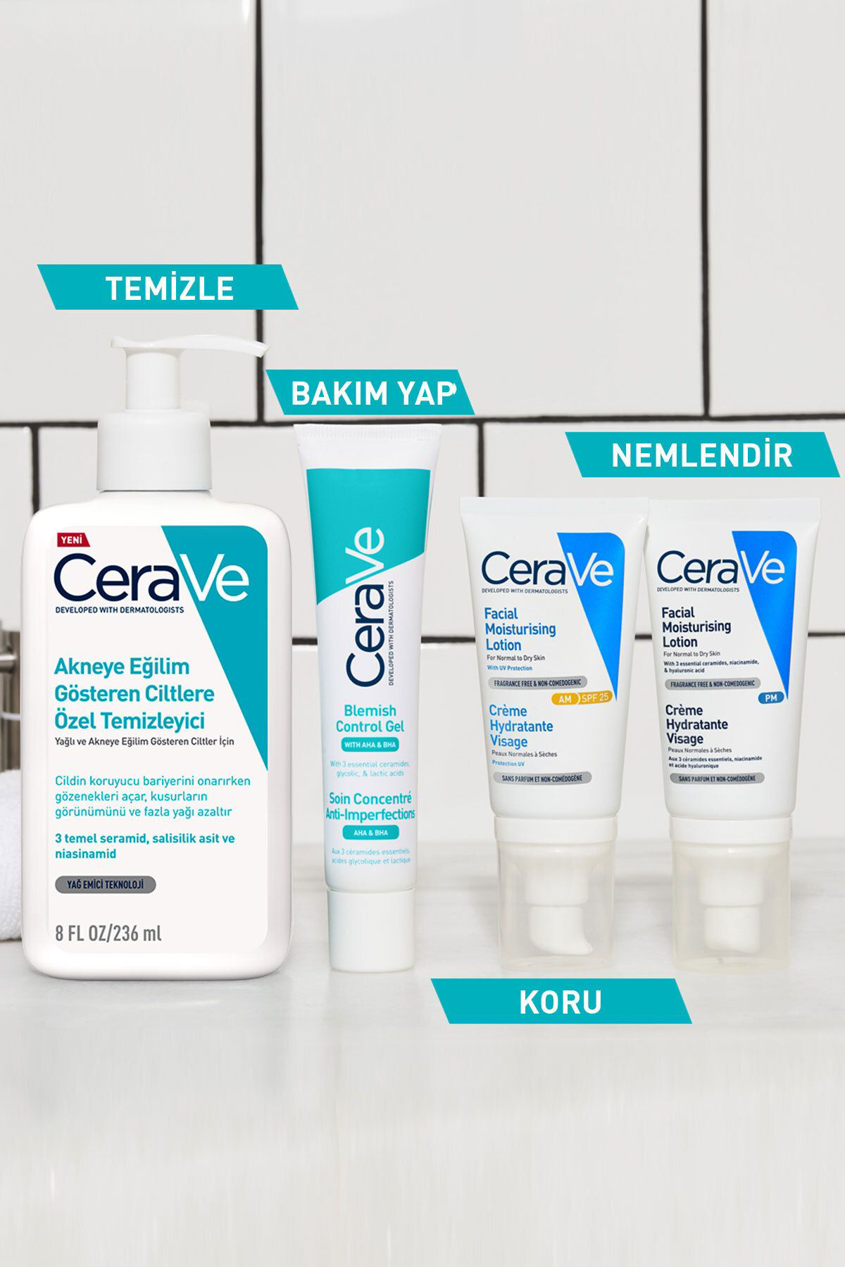 Cerave  Akneye Eğilimli Ciltler İçin Yüz Bakim Jeli 40 Ml