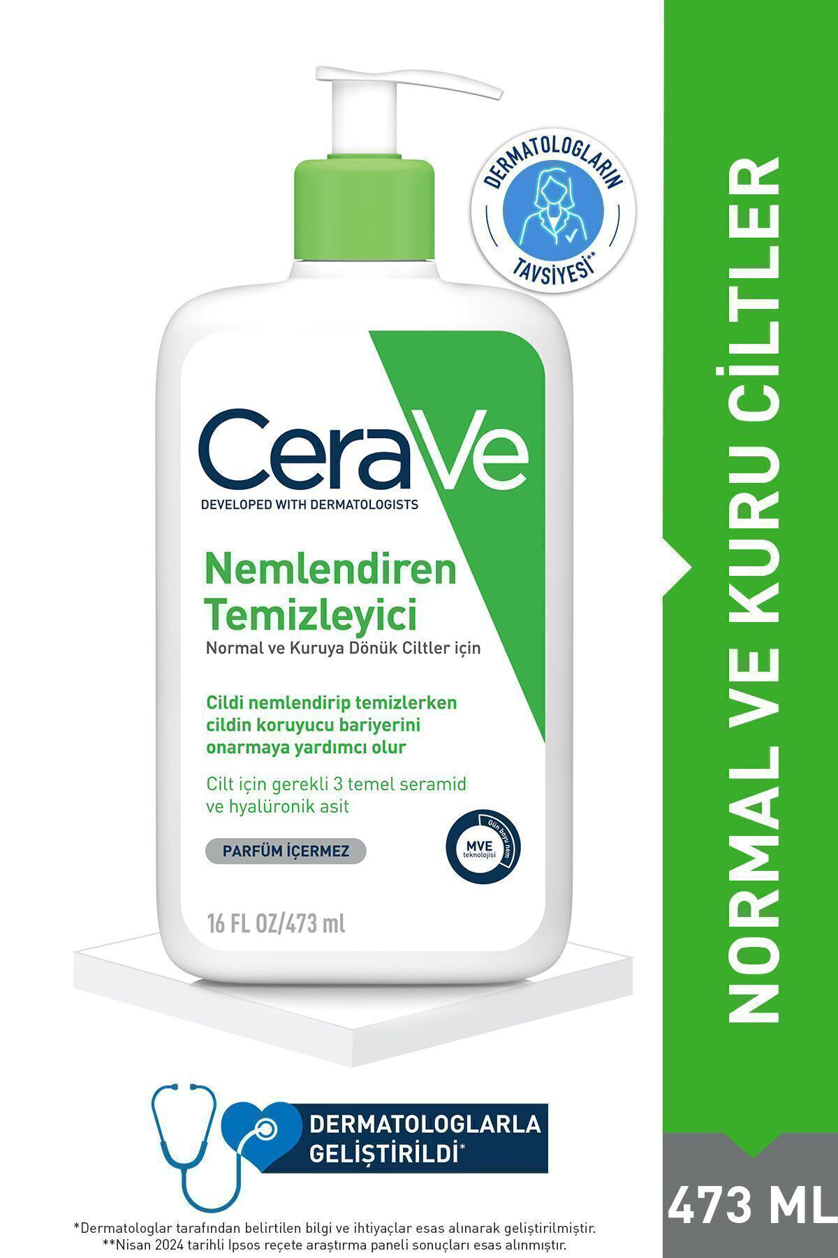 Cerave  Hydrating Cleanser Normal Ve Kuruya Dönük Ciltler İçin Nem