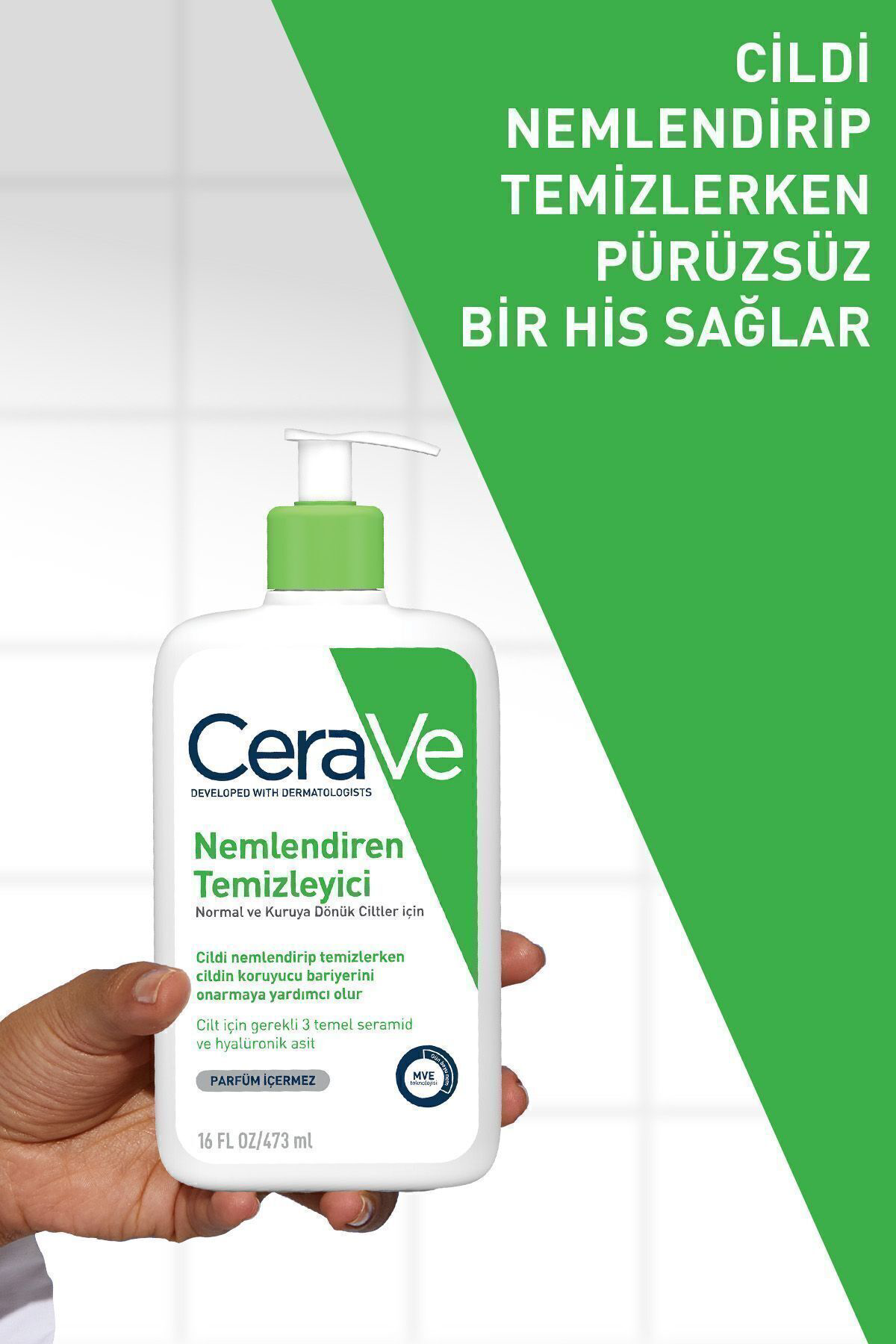 Cerave  Hydrating Cleanser Normal Ve Kuruya Dönük Ciltler İçin Nem