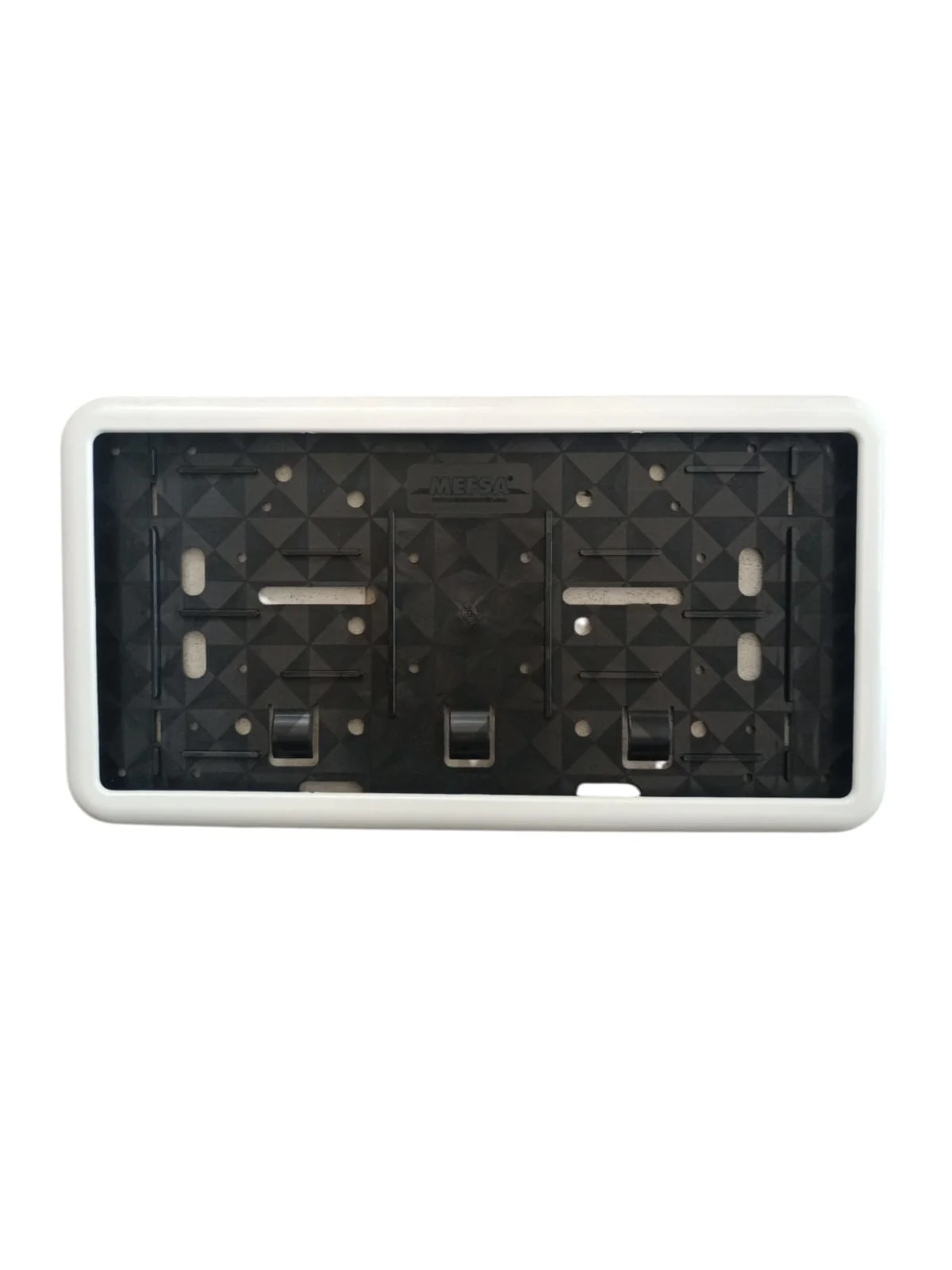 Çerçeveli Dikdörtgen  Plakalık Plaka Altlığı Beyaz 32X17cm 1 Adet