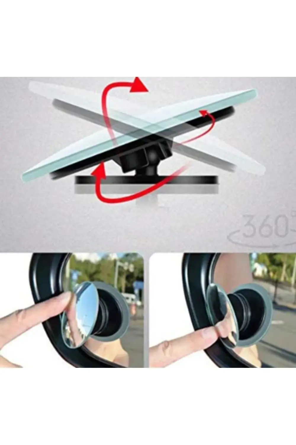 Çerçevesiz Ayarlanabilir Kör Nokta Aynası 2 li