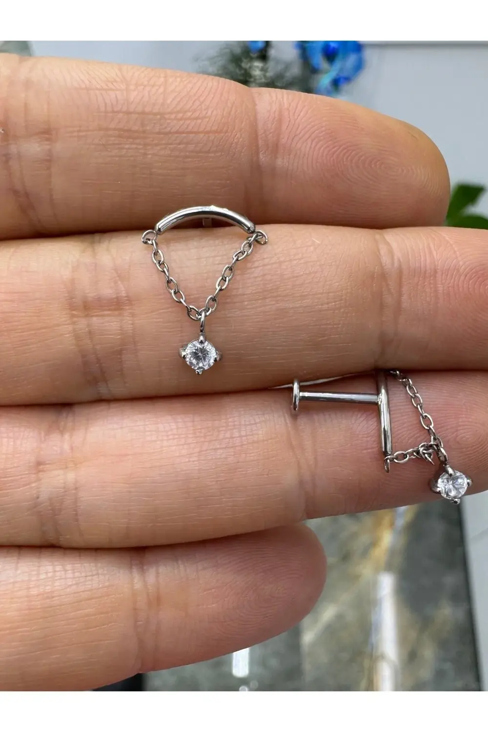 Arescollection Cerrahi Çelik 1 Adet Hidden Helix Flat Helix Lobe Uyumlu Piercing