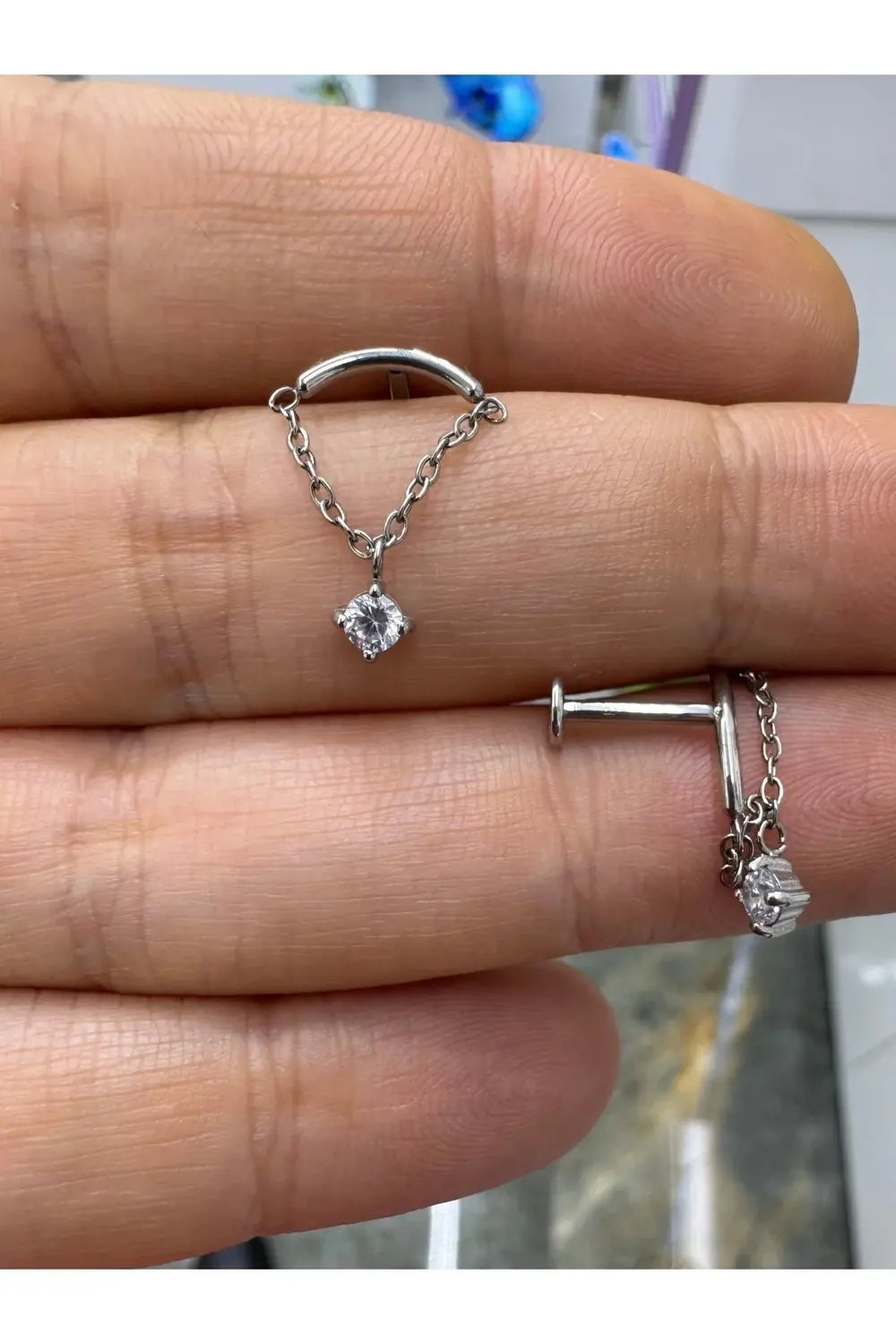 Arescollection Cerrahi Çelik 1 Adet Hidden Helix Flat Helix Lobe Uyumlu Piercing