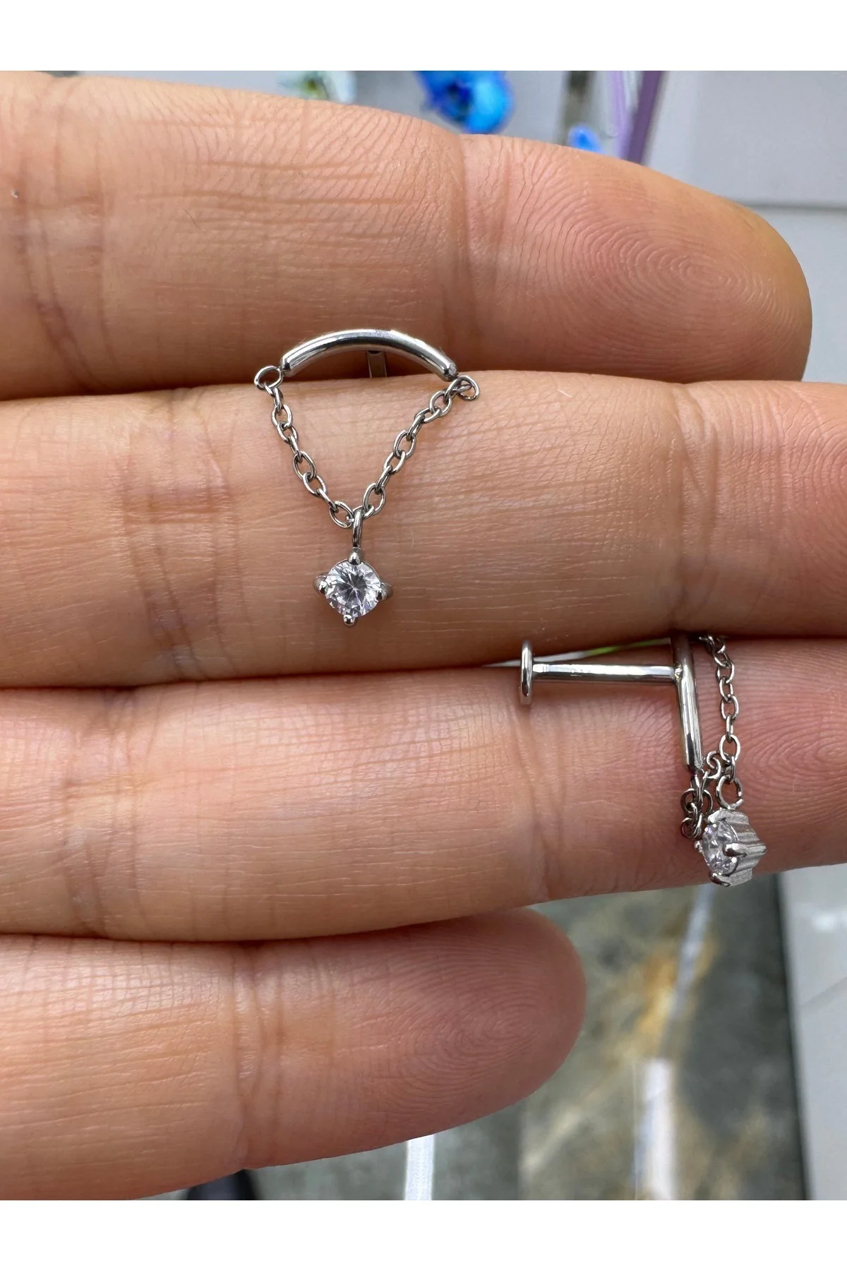 Cerrahi Çelik 1 adet hidden helix flat helix lobe uyumlu piercing Fiyatı, Yorumları ve Özellikleri