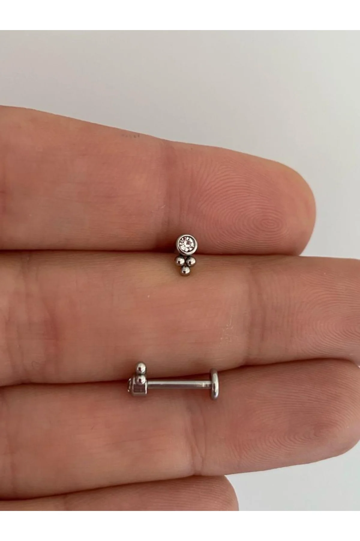 Cerrahi Çelik Düz Bar Tragus Helix Kıkırdak Lobe Piercing