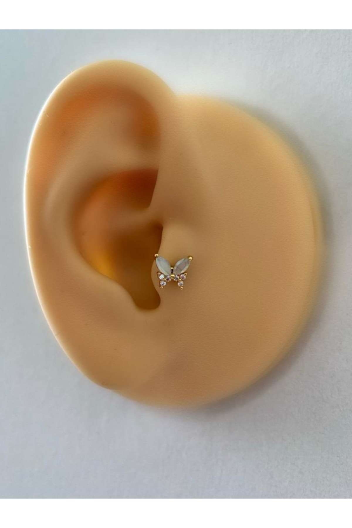 Cerrahi Çelik Gold Kelebek Tragus Helix Piercing