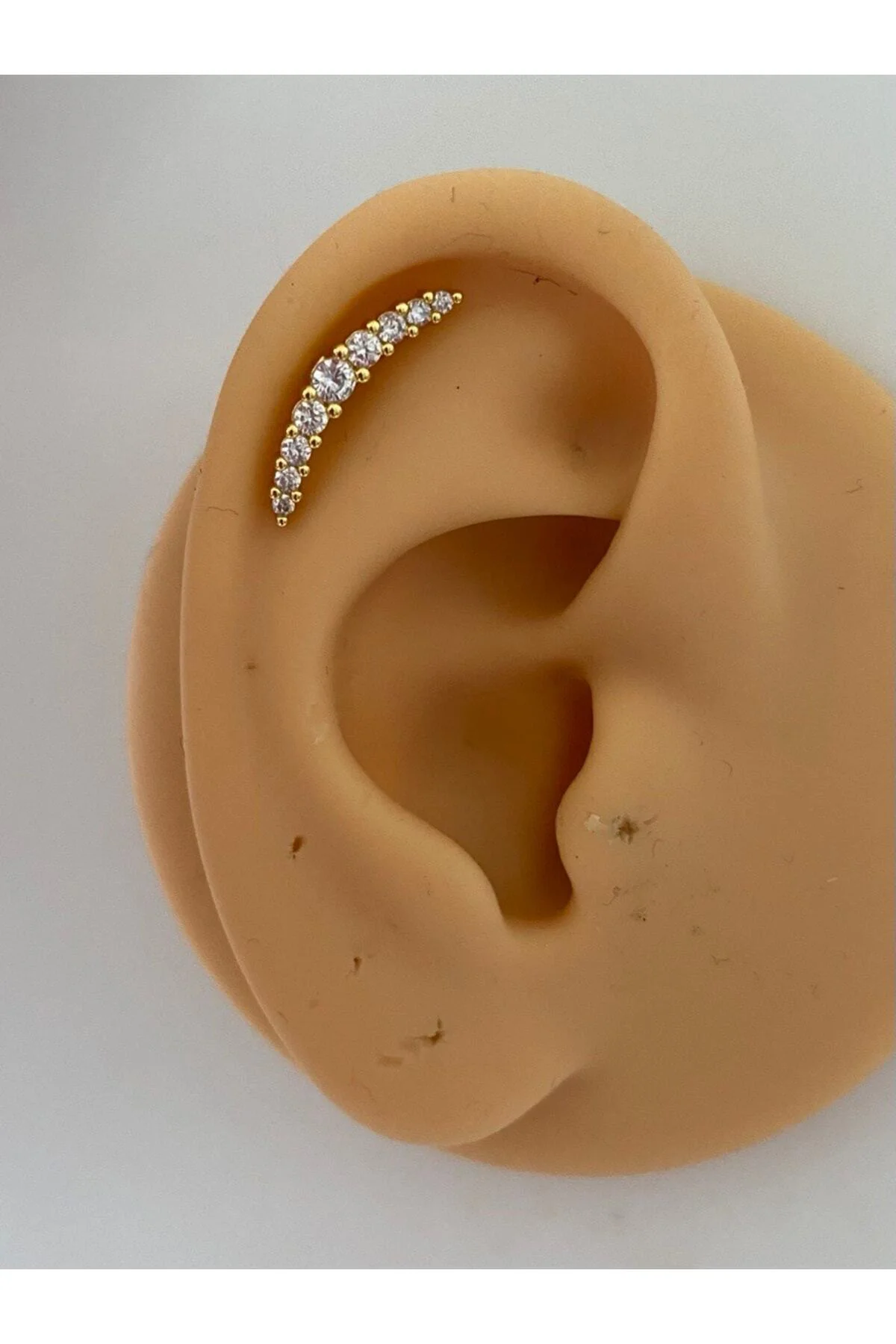 Cerrahi Çelik Gold Renk Helıx Kıkırdak Conch Piercingi
