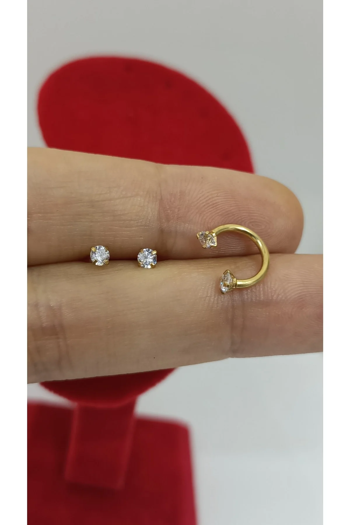 Cerrahi Çelik Gold Yarım Halka Piercing Cerrahi Çelik Gold Yarım Halka Piercing