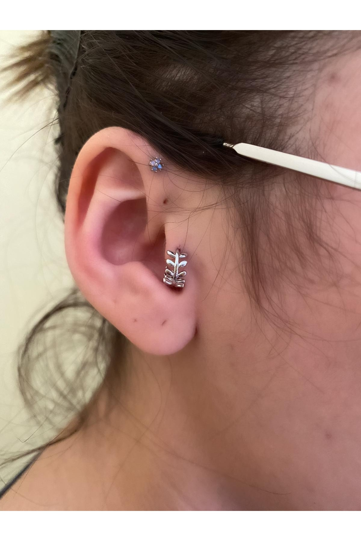 Cerrahi Çelik Gümüş Renk Halka Kıkırdak Helix Piercing
