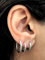 Cerrahi Çelik Halka Küpe 3 Adet 3 BOY-ÇELİKKÜPESET2