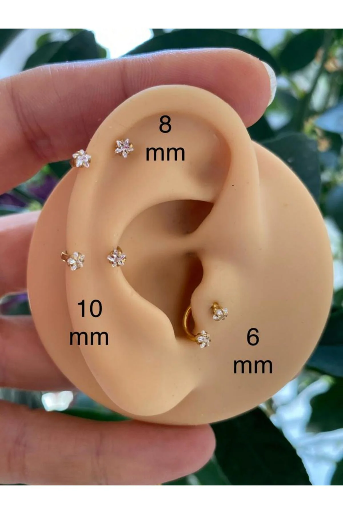 cerrahi çelik iki ucu zirkon yıldız taşlı helix kıkırdak tragus rook lobe uyumlu halka piercing cerrahi çelik iki ucu zirkon yıldız taşlı helix kıkırdak tragus rook lobe uyumlu halka piercing