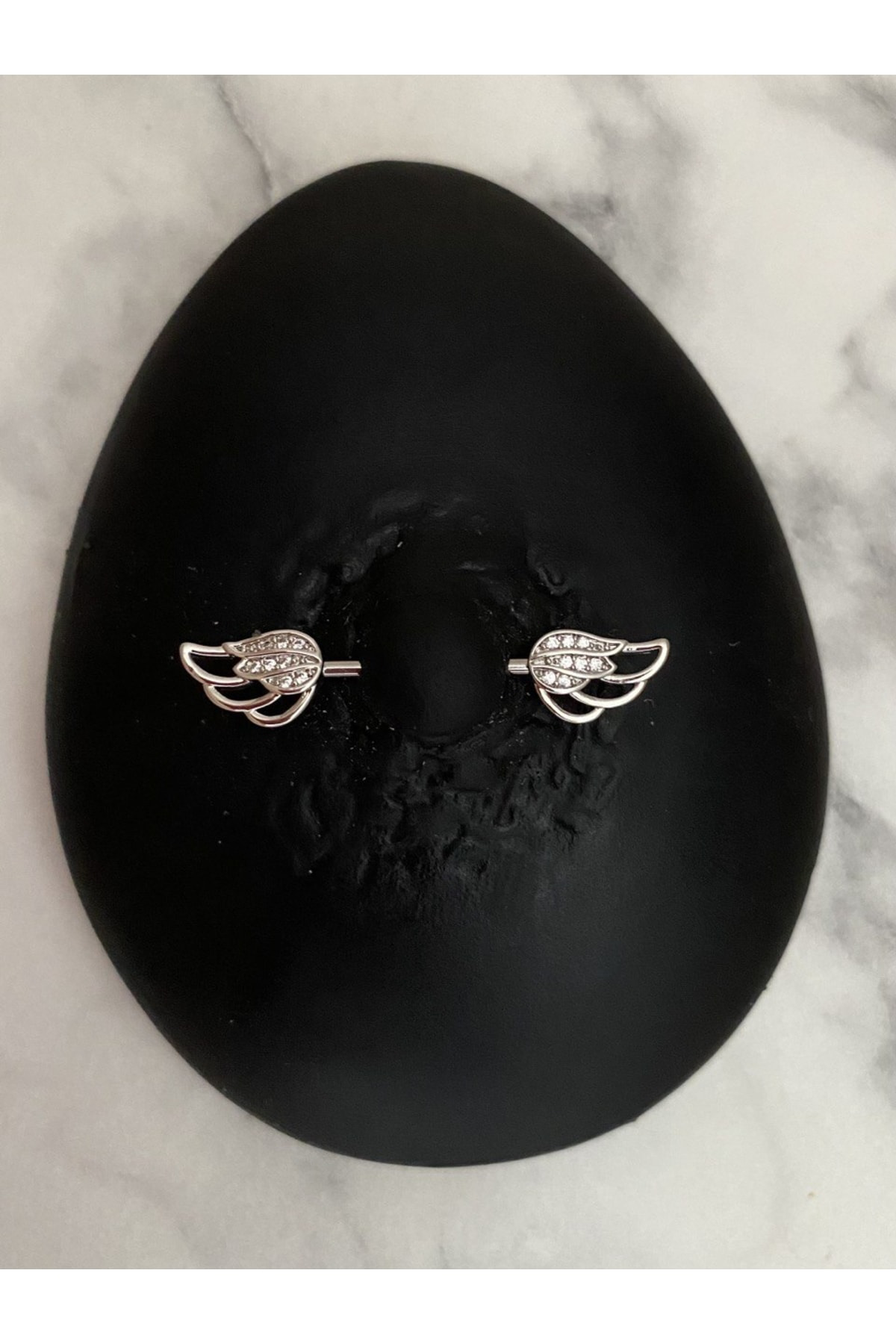 Cerrahi Çelik Nipple Göğüs Piercing