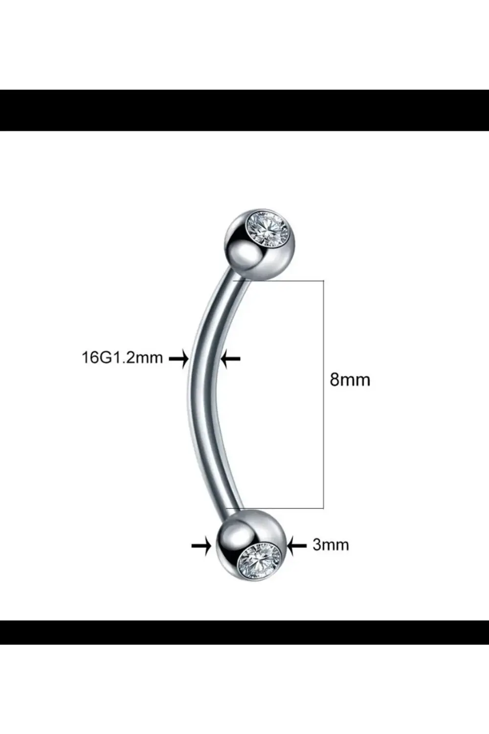 Cerrahi Çelik Rook,kaş,snug Uyumlu Piercing