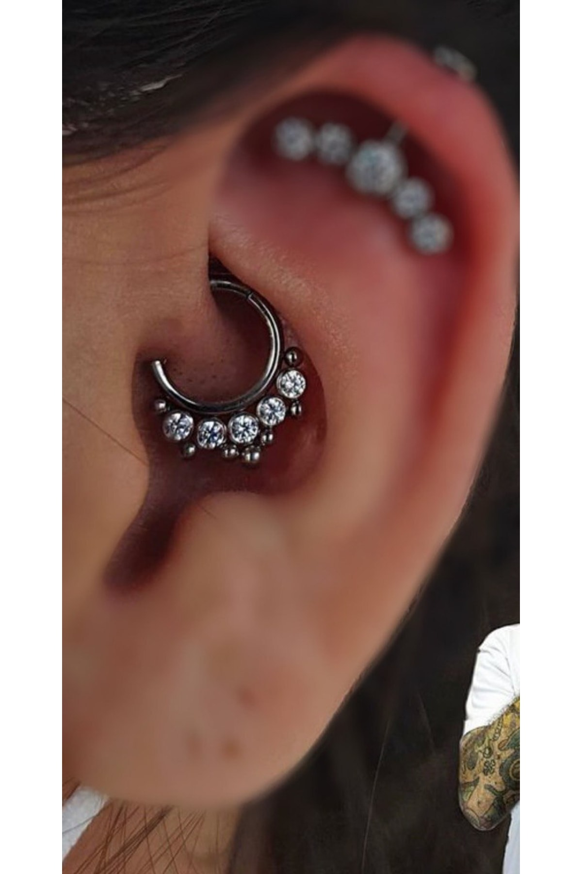 Cerrahi Çelik Septum Daith Kıkırdak Piercing