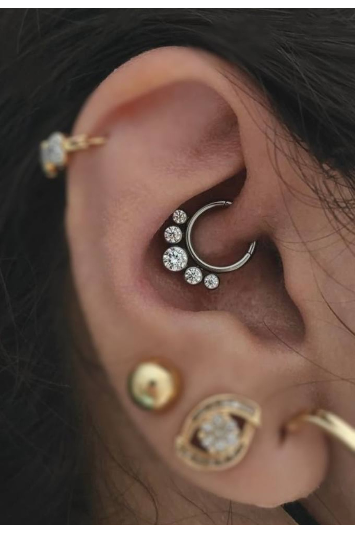 Cerrahi Çelik Septum Daith Kıkırdak Piercing