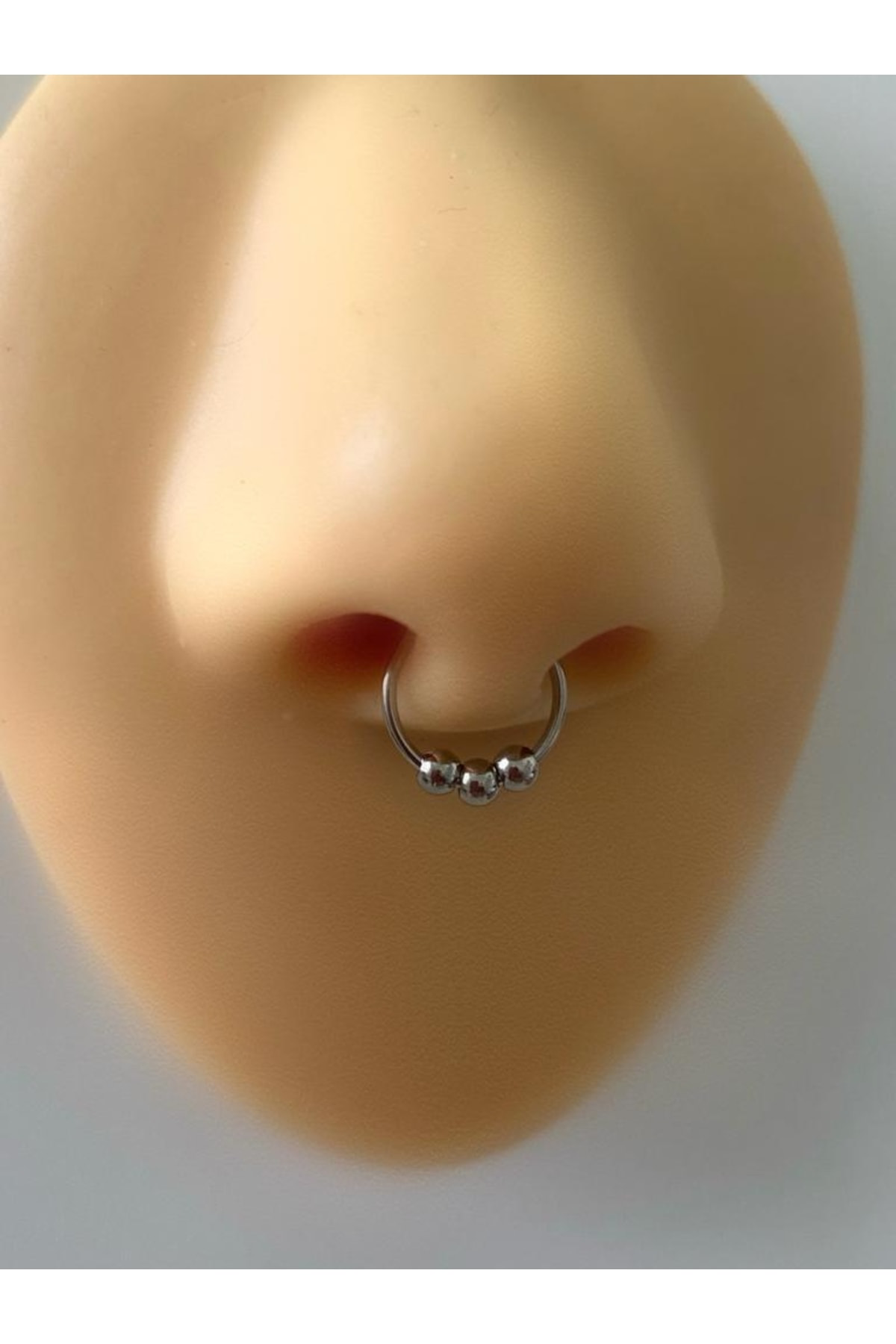 Cerrahi Çelik Sıkıştırma Fake Septum Piercing