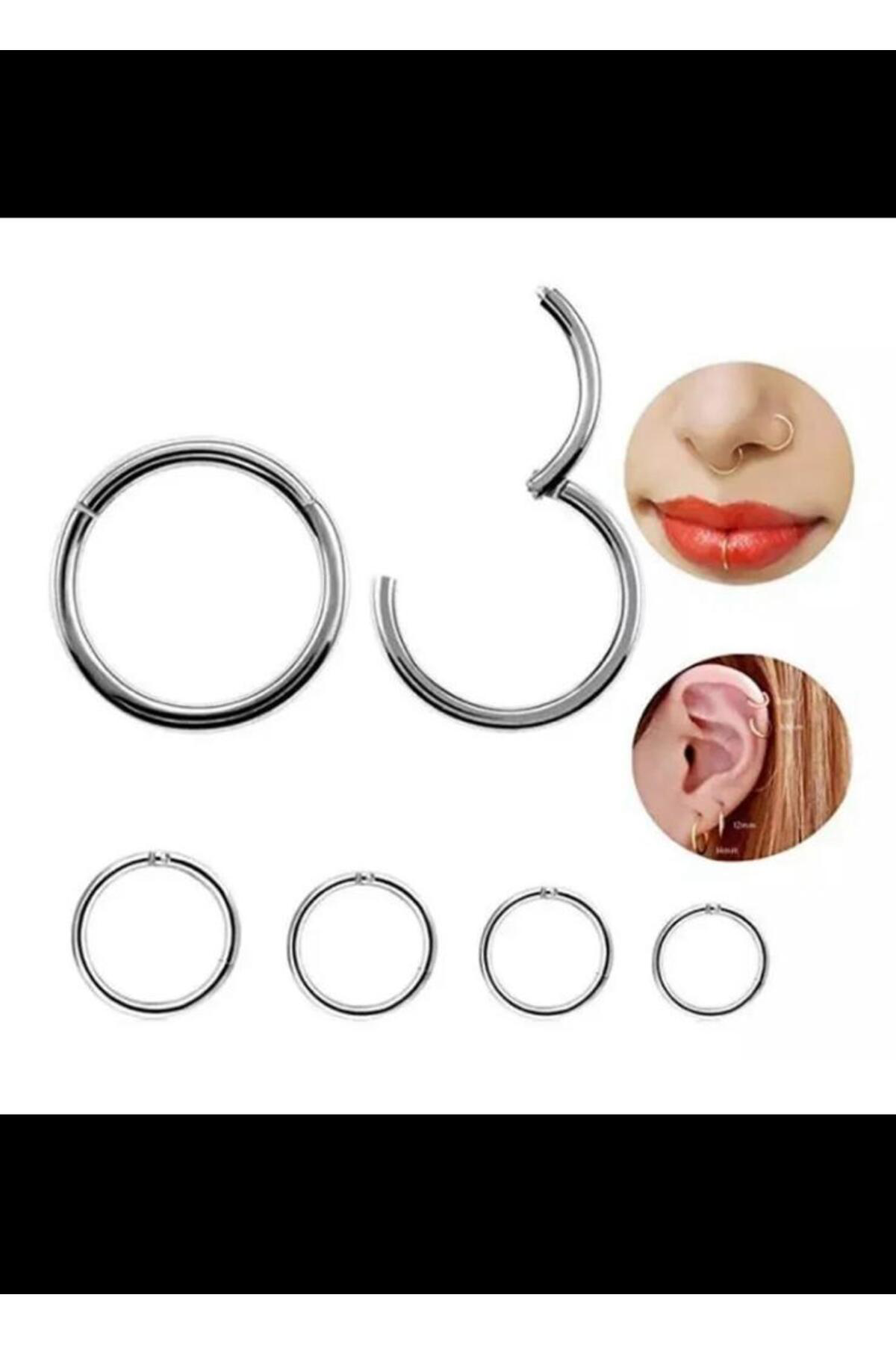 Cerrahi Çelik Tam Halka Tragus Helix Rook Piercing