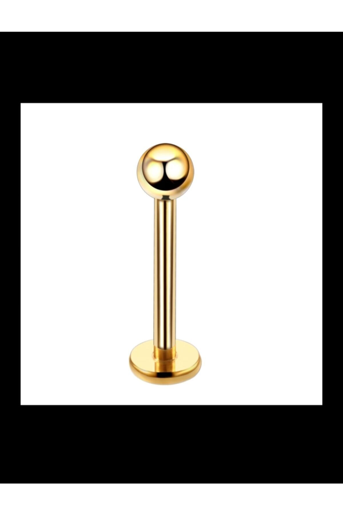Cerrahi Çelik Tek Top Gold Piercing