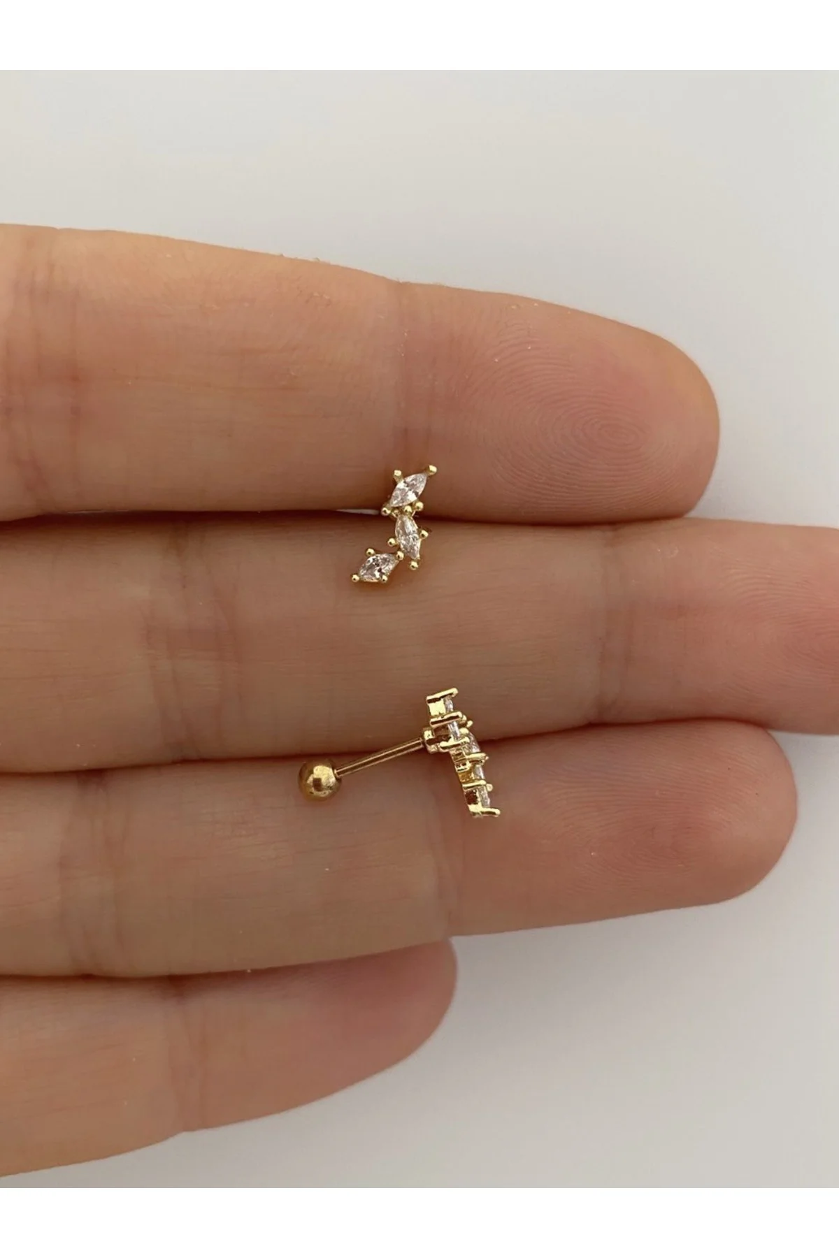 Cerrahi Çelik Tragus Helix Lobe Uyumlu Piercing