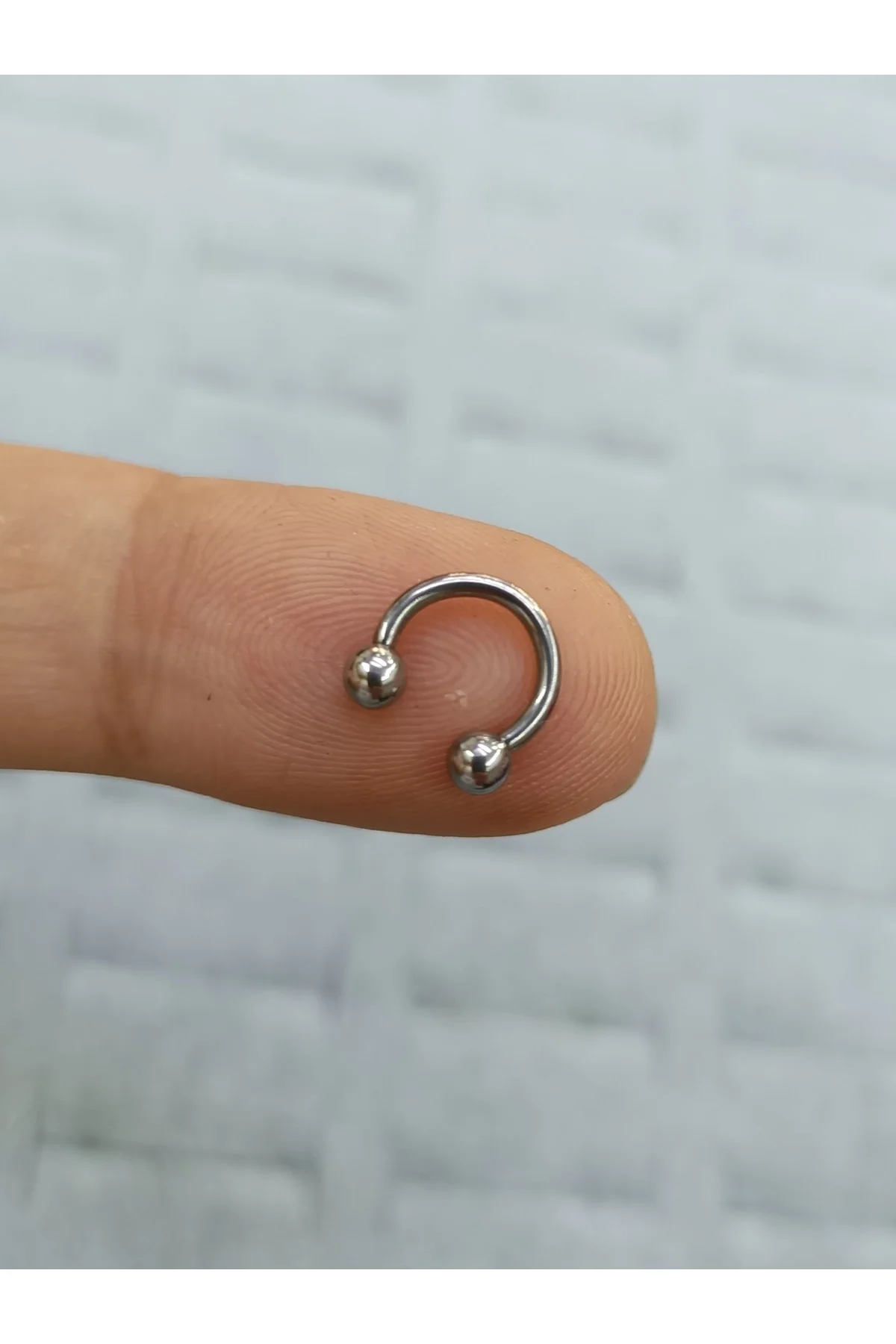 Cerrahi Çelik Yarım Halka Kulak,burun,kaş,tragus,kıkırdak Uyumlu Piercing