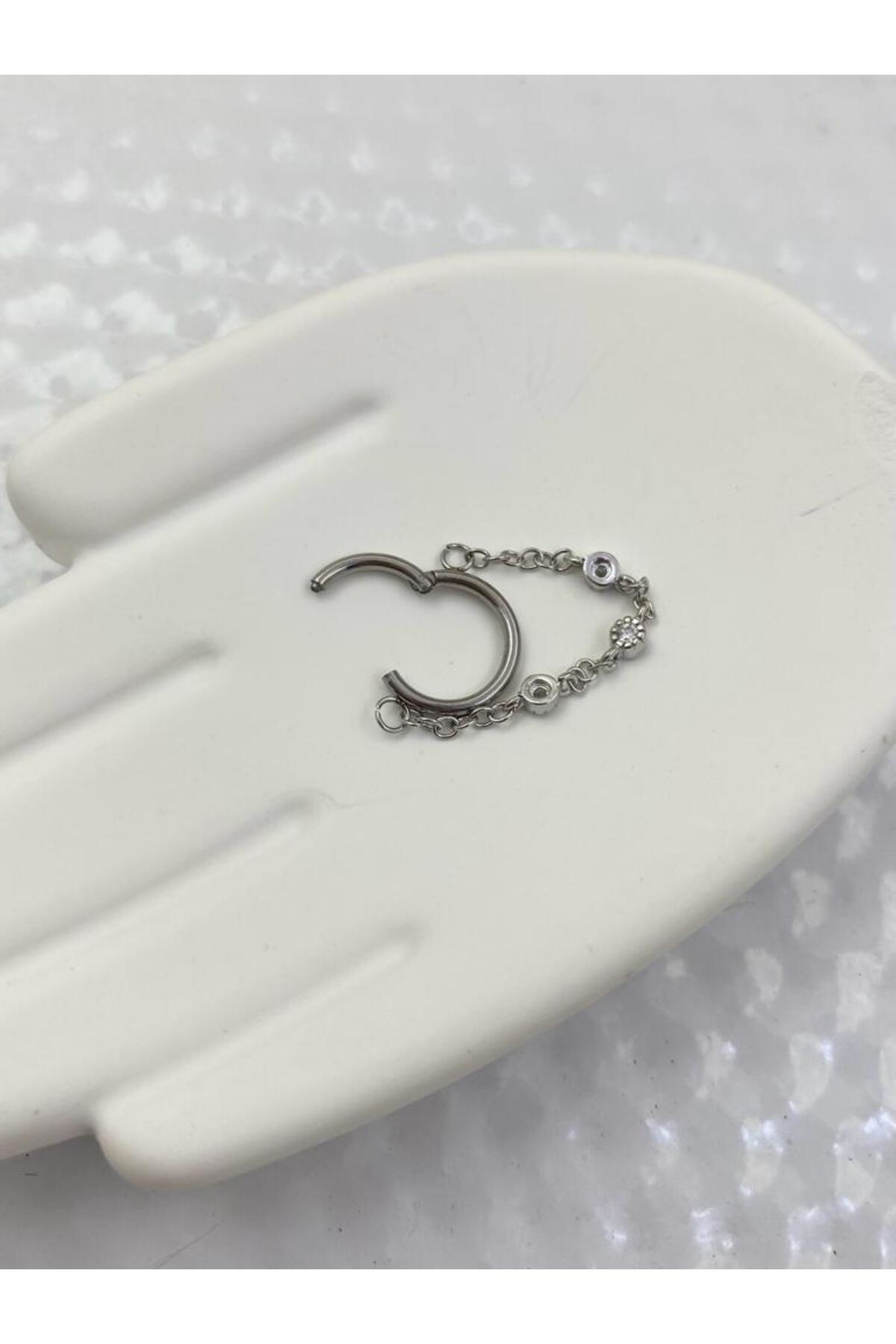 CERRAHİ ÇELİK ZİNCİRLİ HELİX KIKIRDAK DAİTH LOBE SEPTUM UYUMLU ME